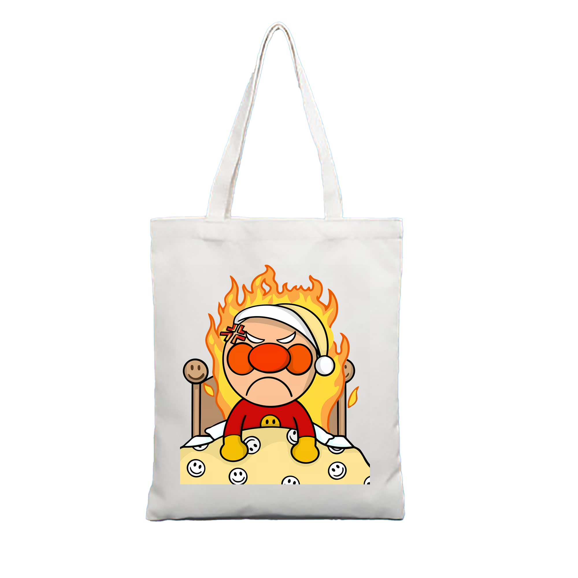 （画像用） アンパンマン Anpanman 縦型キャンバス生地手提げバッグ　トートバッグ