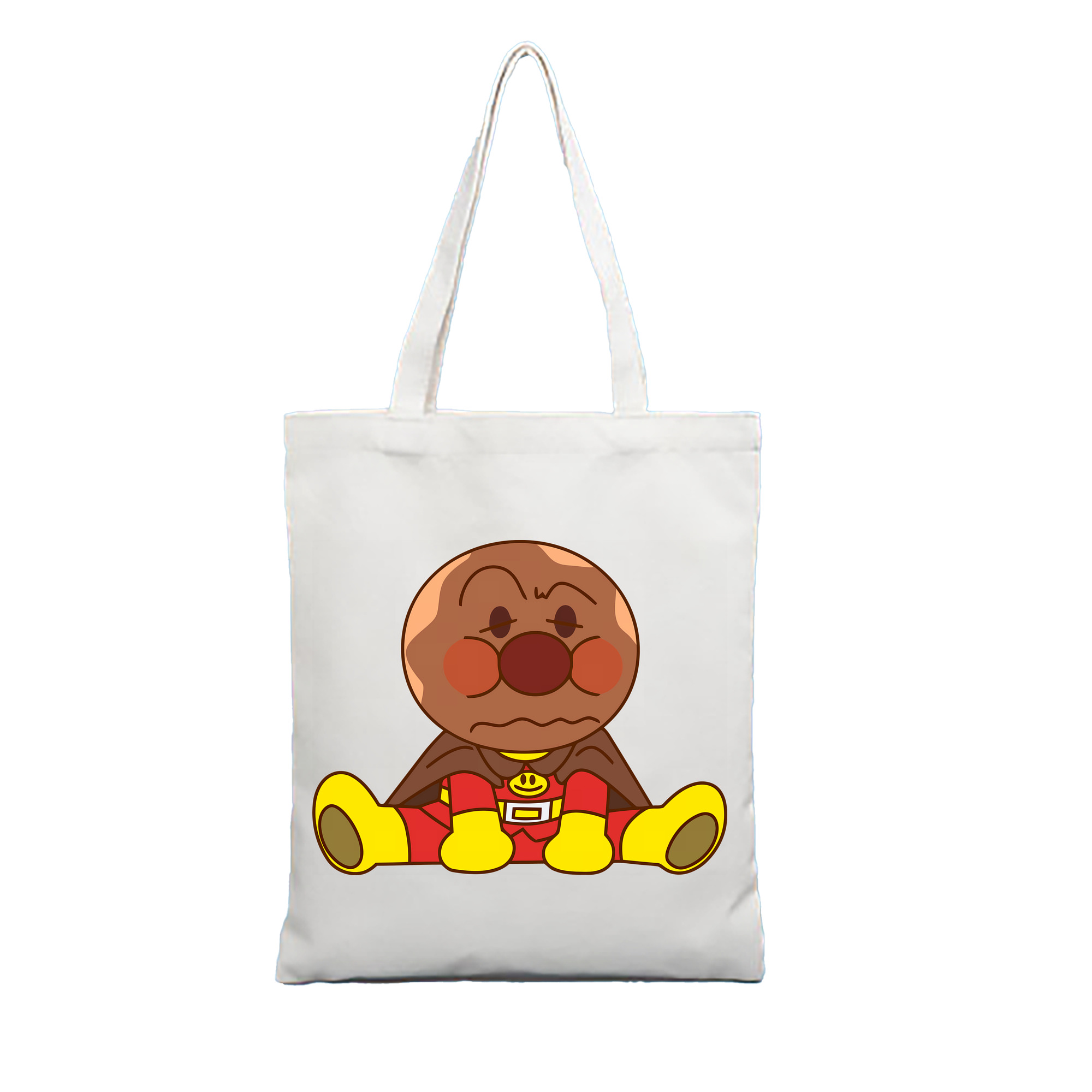 （画像用） アンパンマン Anpanman 縦型キャンバス生地手提げバッグ　トートバッグ