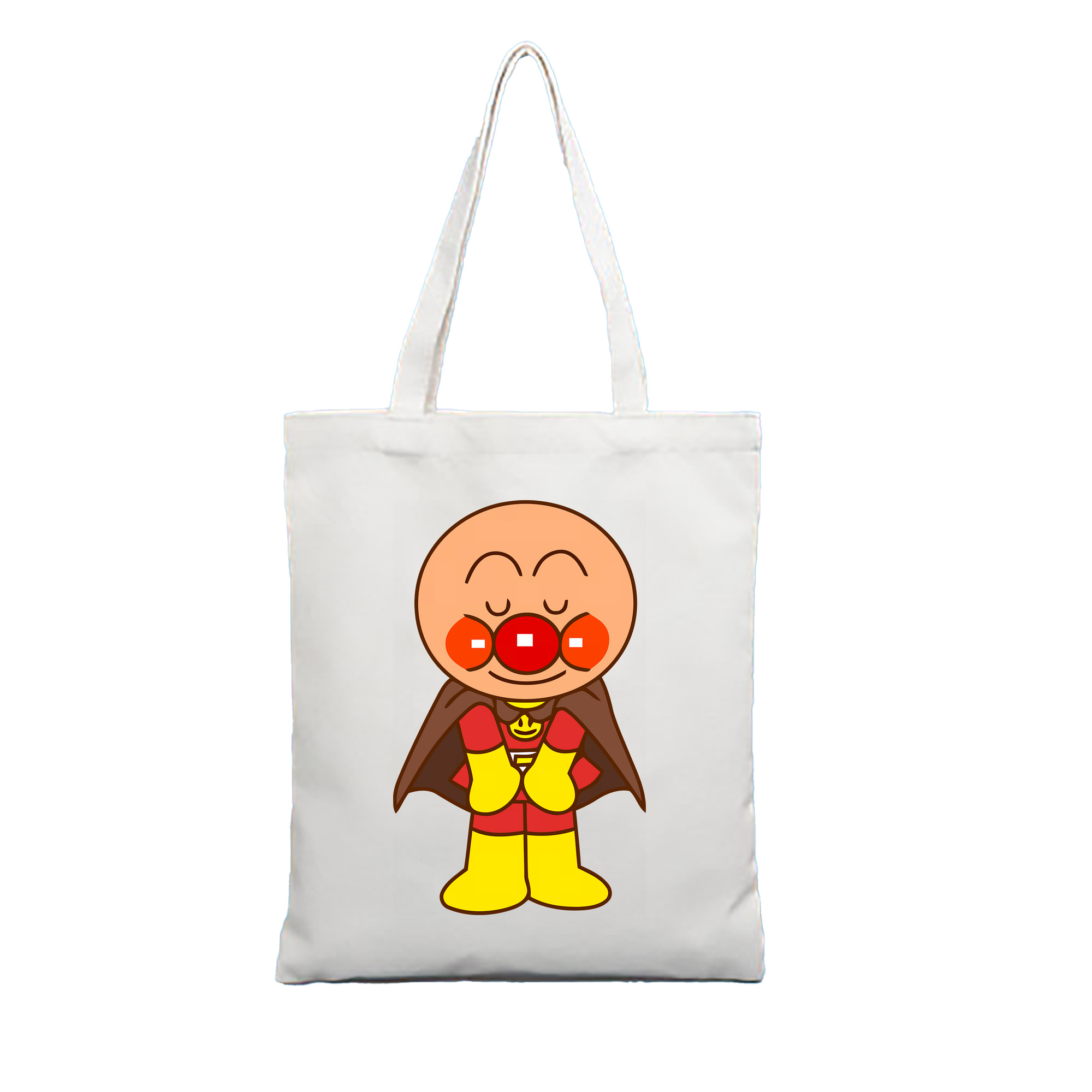（画像用） アンパンマン Anpanman 縦型キャンバス生地手提げバッグ　トートバッグ