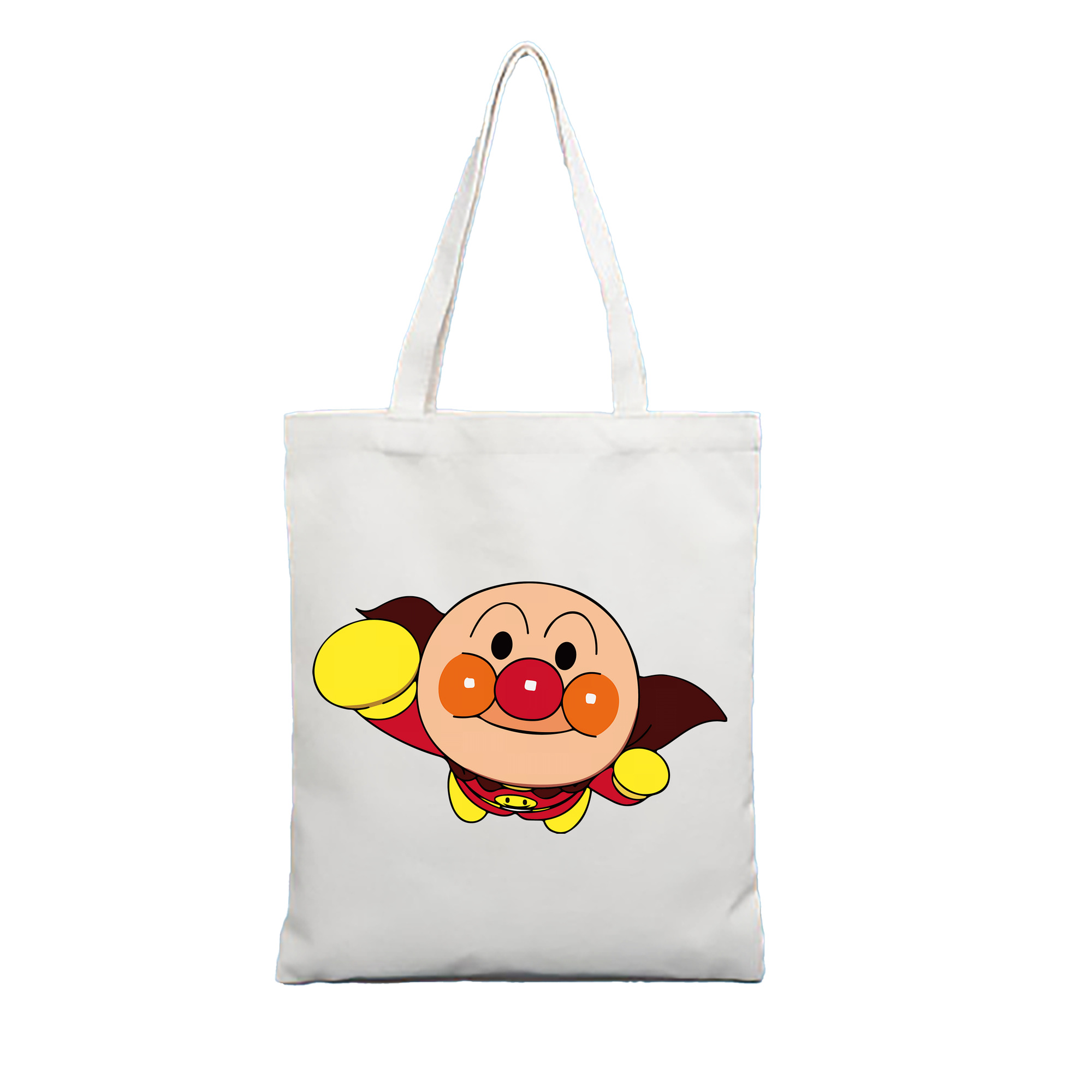 （画像用） アンパンマン Anpanman 縦型キャンバス生地手提げバッグ　トートバッグ