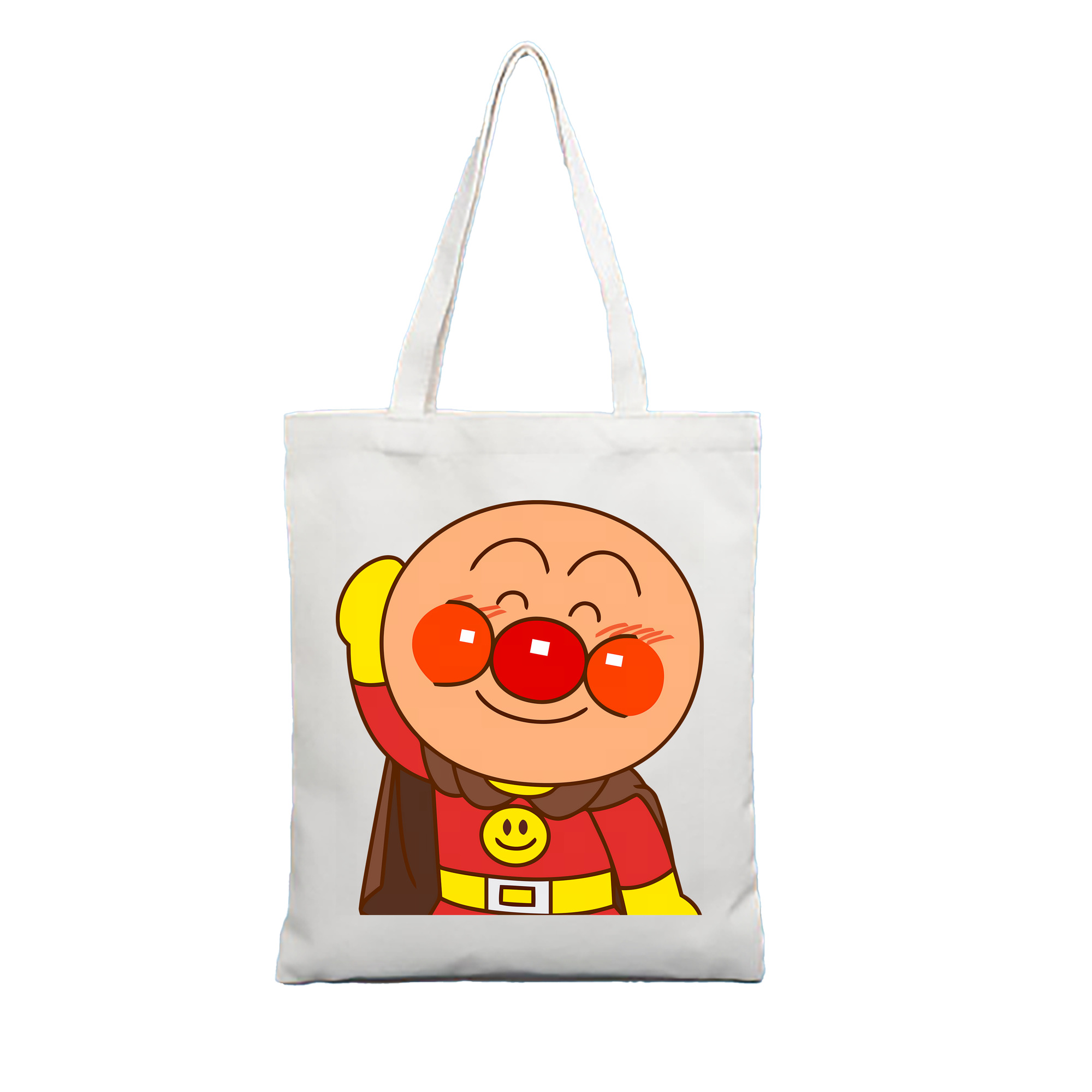 （画像用） アンパンマン Anpanman 縦型キャンバス生地手提げバッグ　トートバッグ