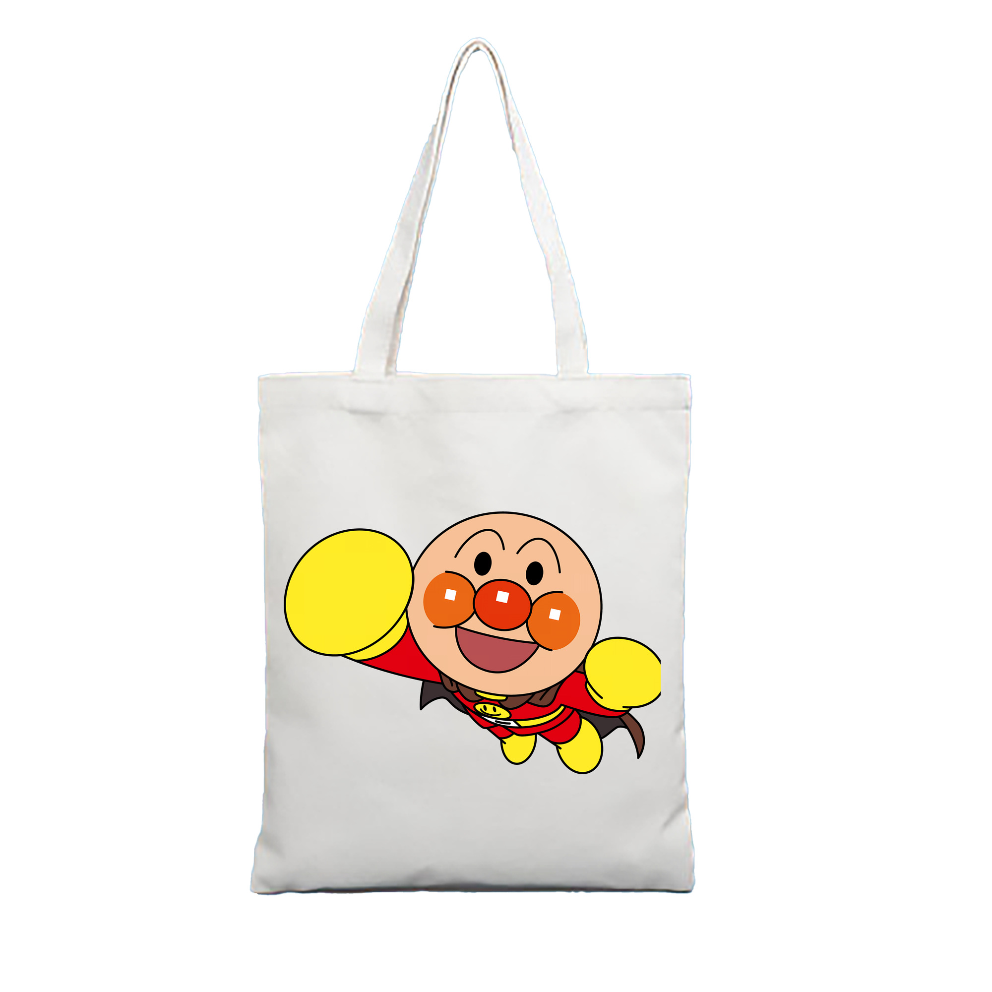 （画像用） アンパンマン Anpanman 縦型キャンバス生地手提げバッグ　トートバッグ