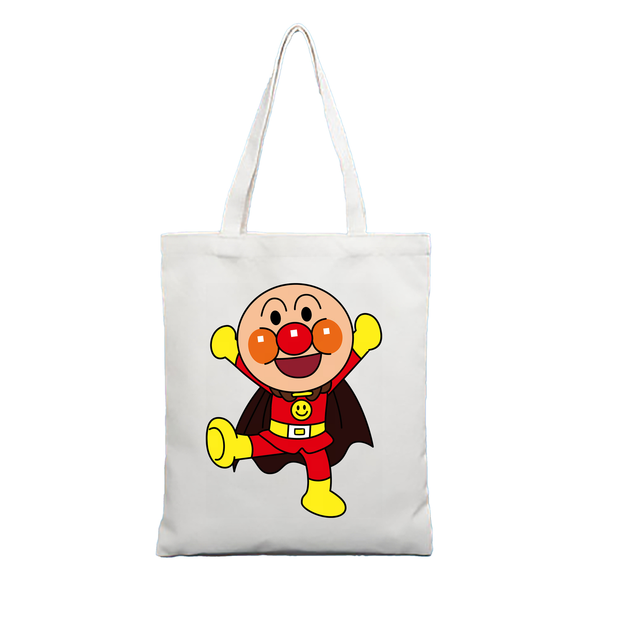 （画像用） アンパンマン Anpanman 縦型キャンバス生地手提げバッグ　トートバッグ