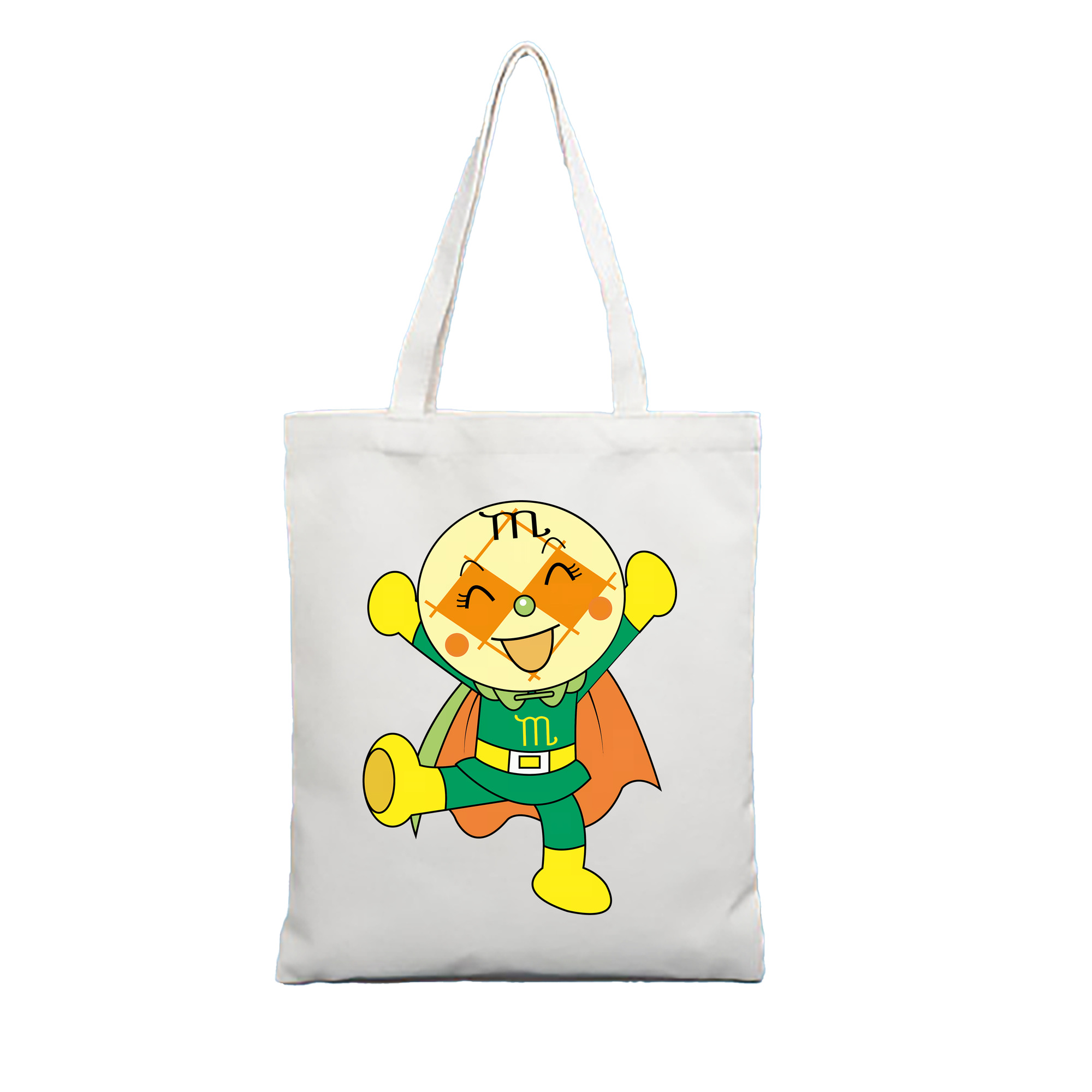 （画像用） アンパンマン Anpanman 縦型キャンバス生地手提げバッグ　トートバッグ