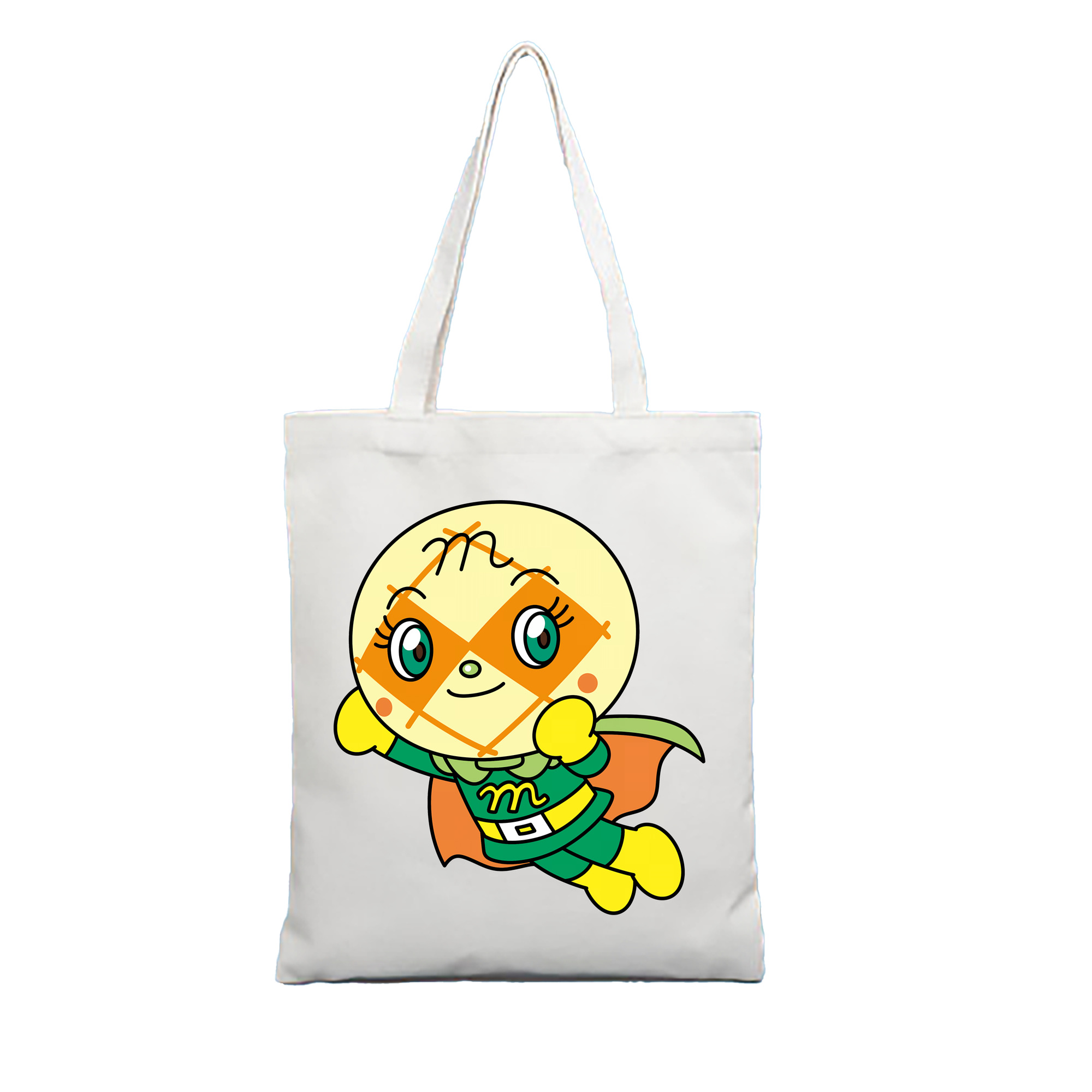 （画像用） アンパンマン Anpanman 縦型キャンバス生地手提げバッグ　トートバッグ