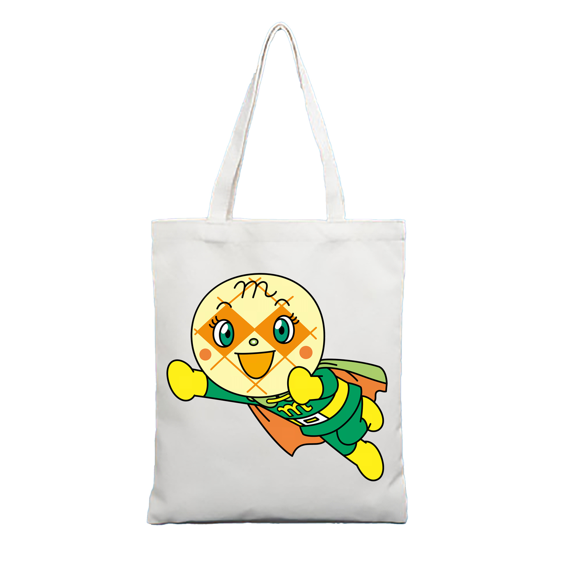 （画像用） アンパンマン Anpanman 縦型キャンバス生地手提げバッグ　トートバッグ