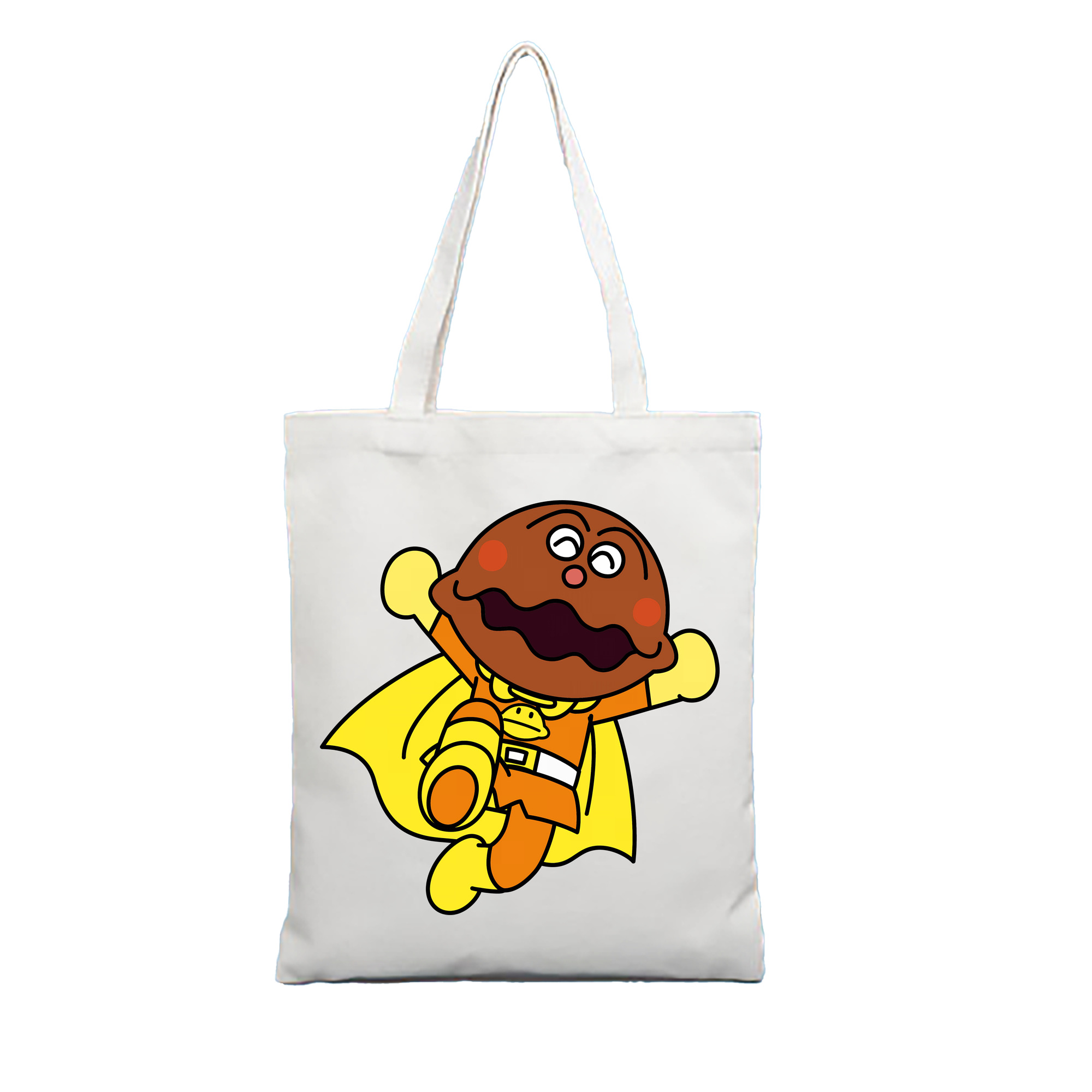 （画像用） アンパンマン Anpanman 縦型キャンバス生地手提げバッグ　トートバッグ