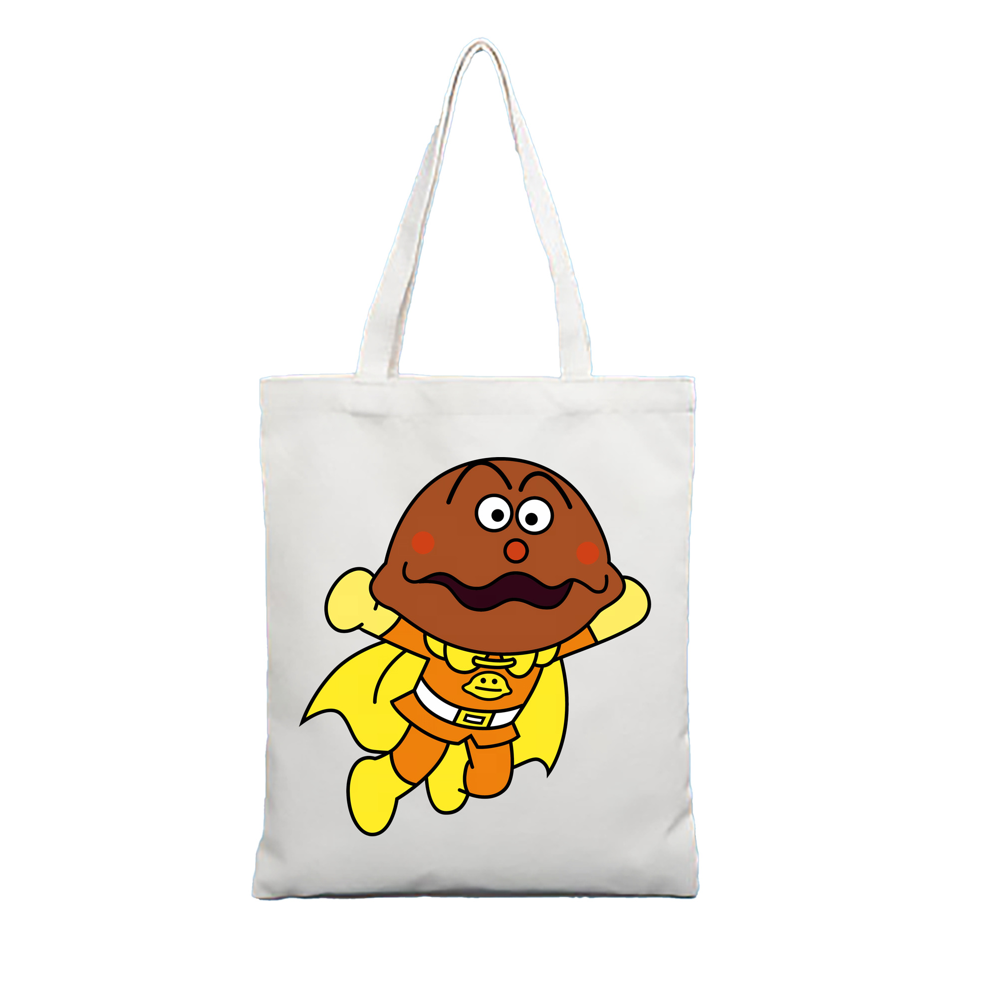 （画像用） アンパンマン Anpanman 縦型キャンバス生地手提げバッグ　トートバッグ