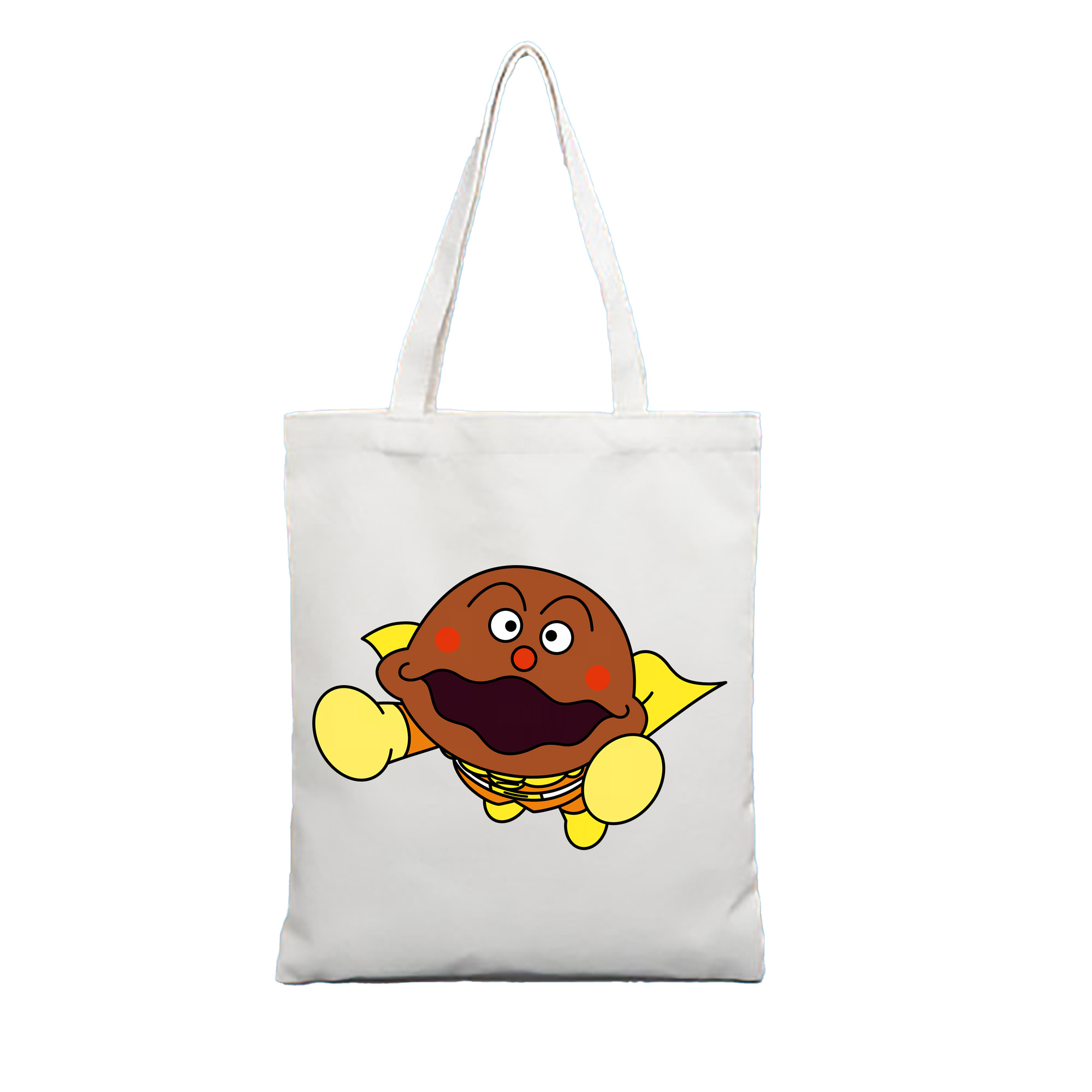 （画像用） アンパンマン Anpanman 縦型キャンバス生地手提げバッグ　トートバッグ