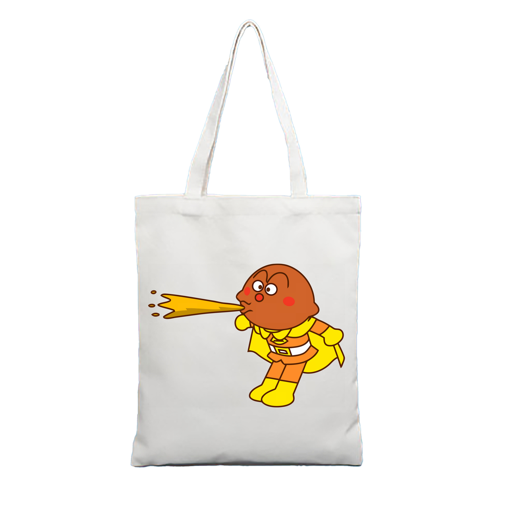 （画像用） アンパンマン Anpanman 縦型キャンバス生地手提げバッグ　トートバッグ