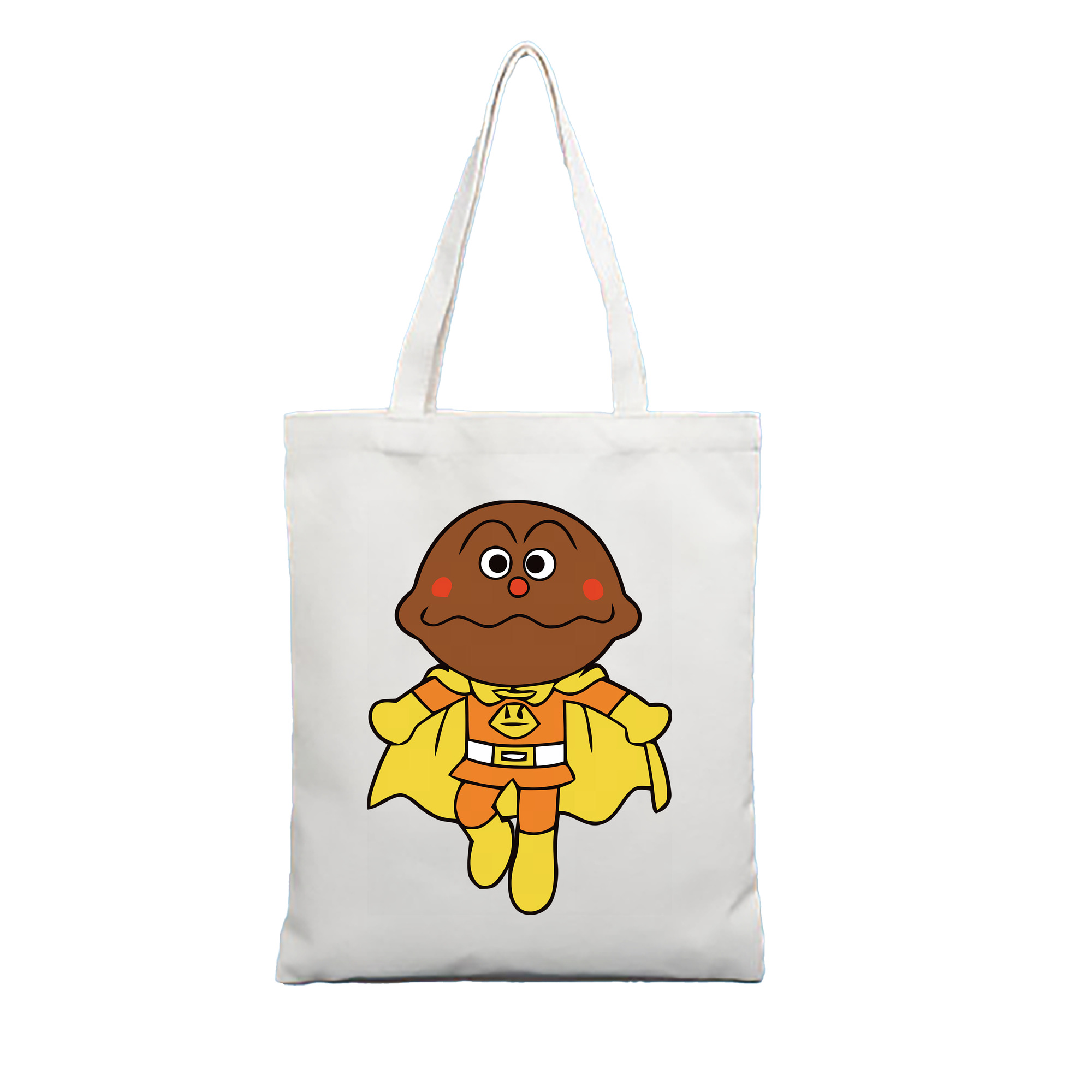 （画像用） アンパンマン Anpanman 縦型キャンバス生地手提げバッグ　トートバッグ