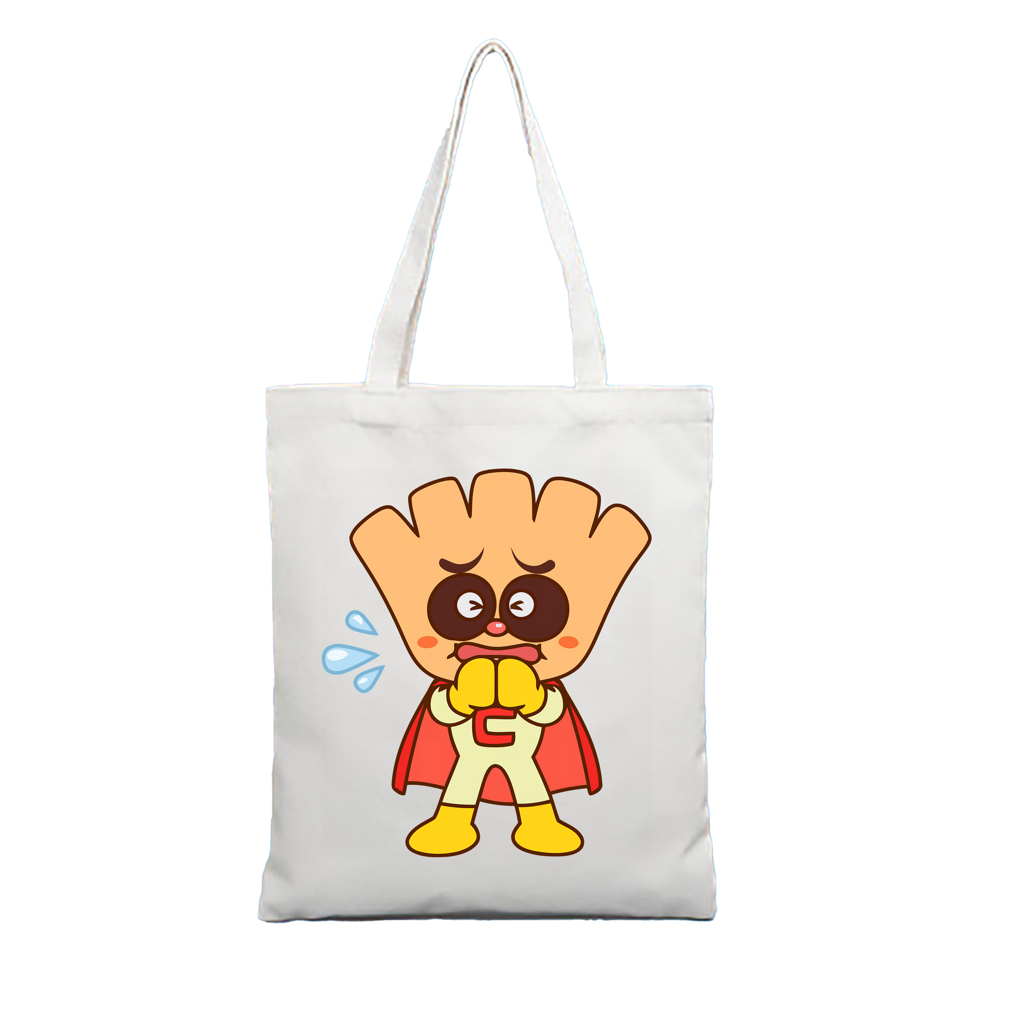（画像用） アンパンマン Anpanman 縦型キャンバス生地手提げバッグ　トートバッグ