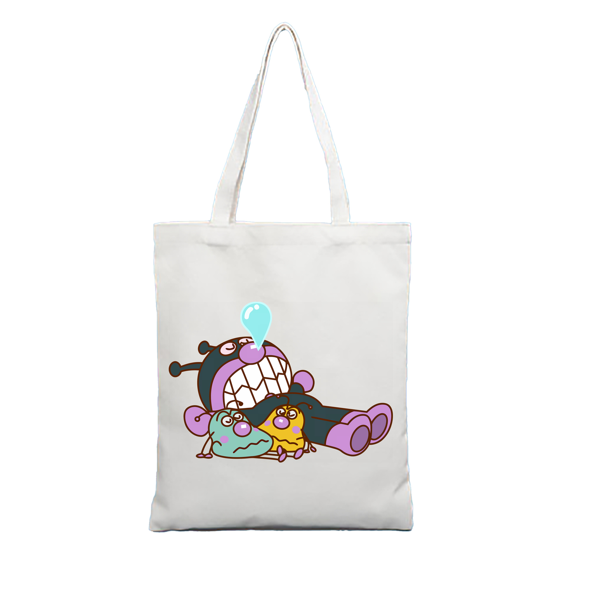 （画像用） アンパンマン Anpanman 縦型キャンバス生地手提げバッグ　トートバッグ