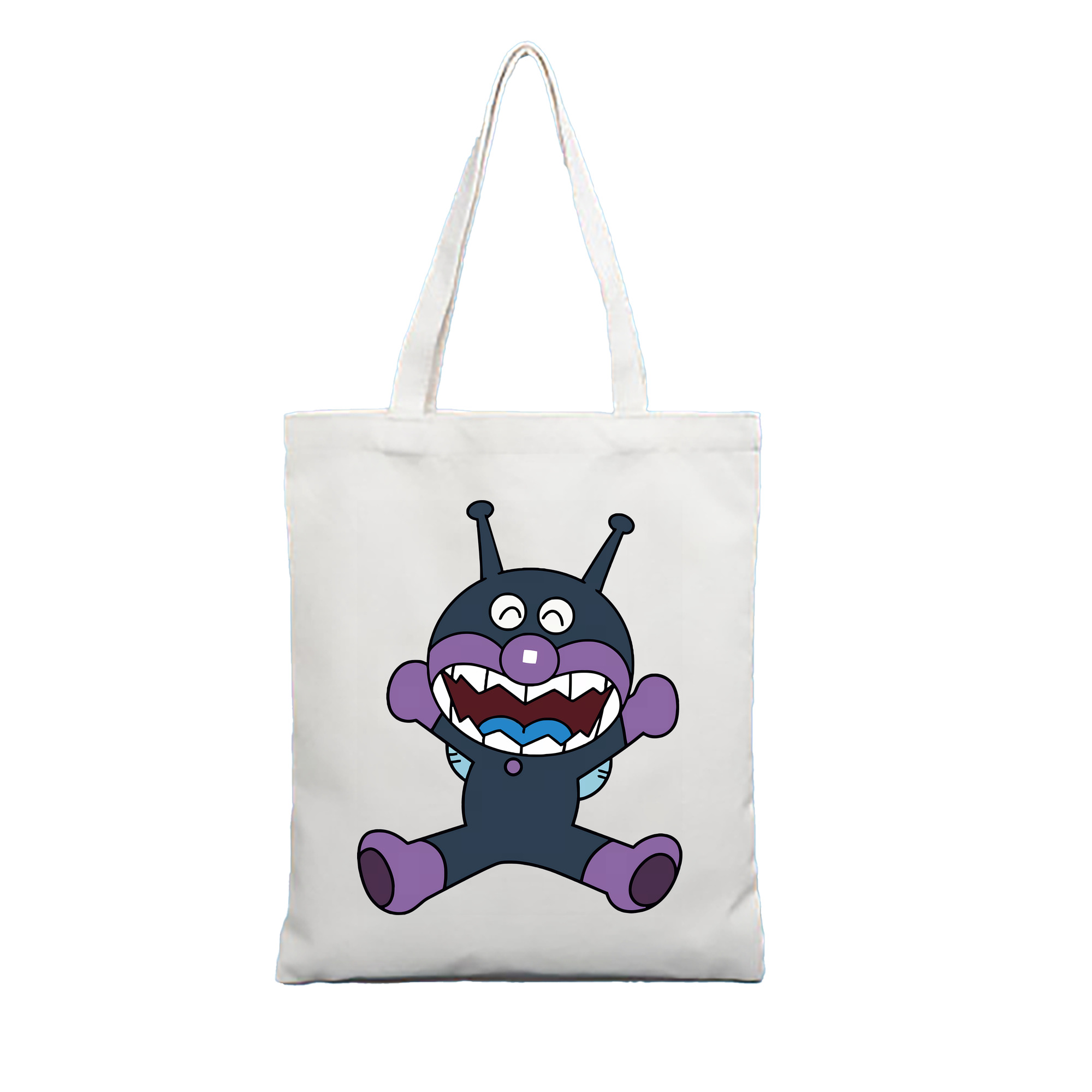 （画像用） アンパンマン Anpanman 縦型キャンバス生地手提げバッグ　トートバッグ