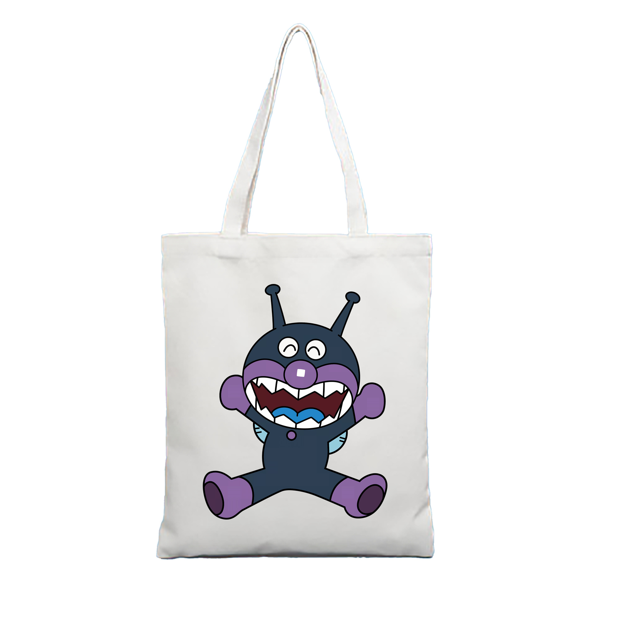 （画像用） アンパンマン Anpanman 縦型キャンバス生地手提げバッグ　トートバッグ