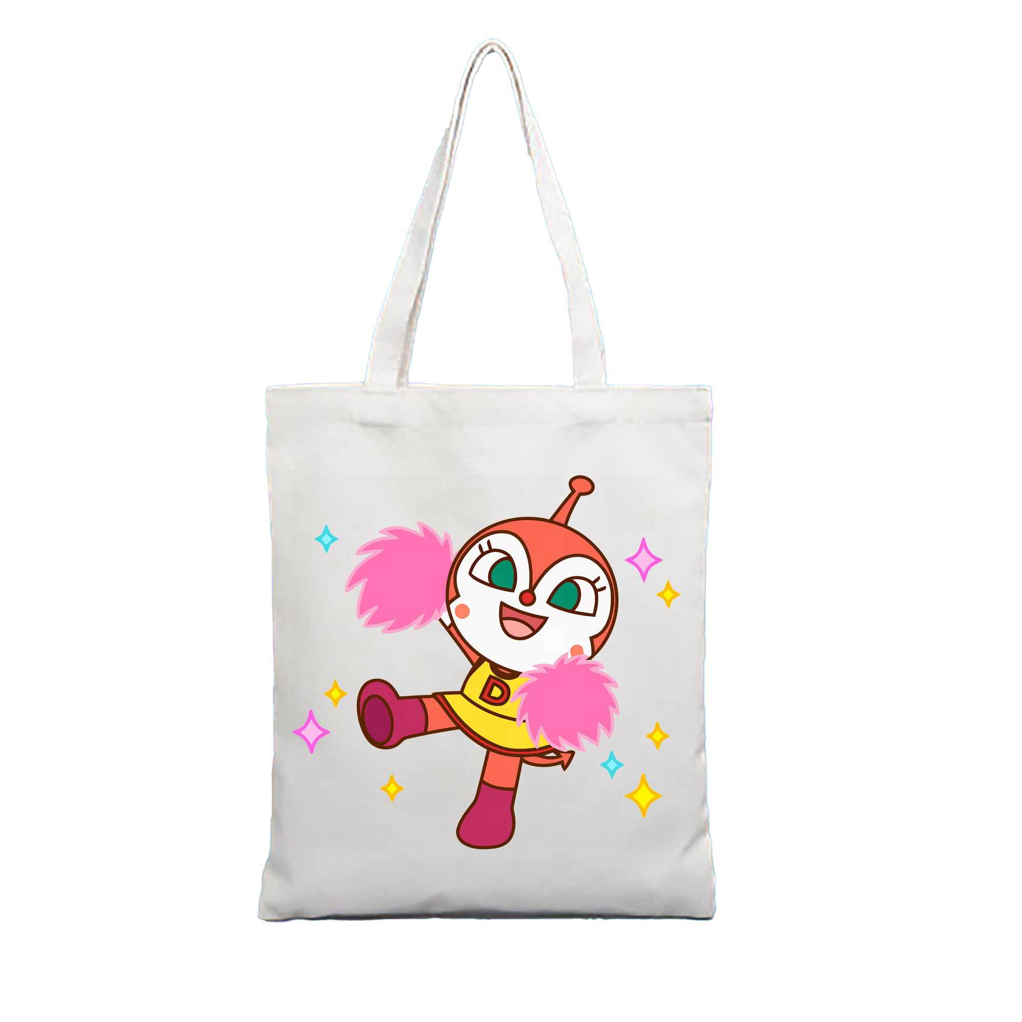 （画像用） アンパンマン Anpanman 縦型キャンバス生地手提げバッグ　トートバッグ