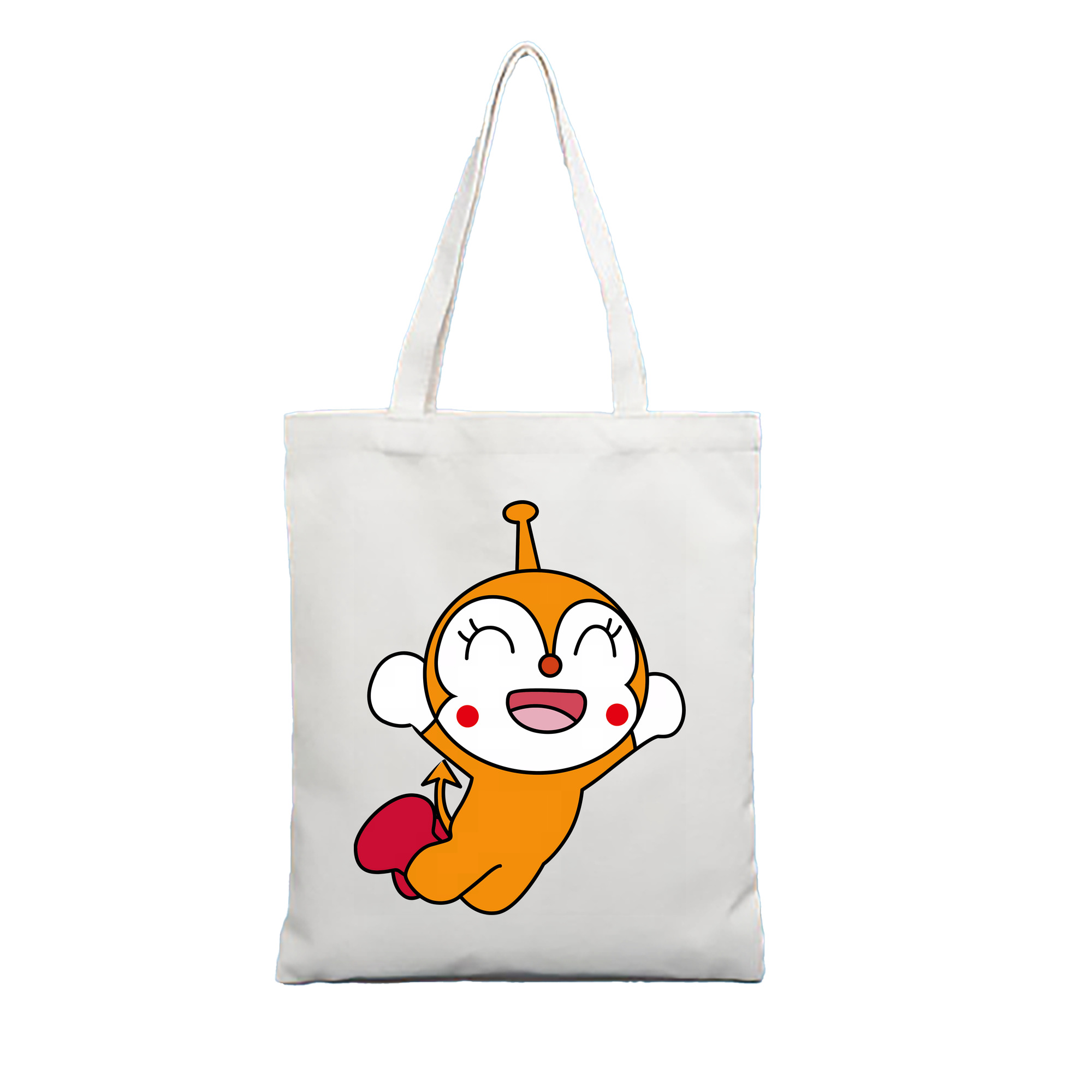 （画像用） アンパンマン Anpanman 縦型キャンバス生地手提げバッグ　トートバッグ