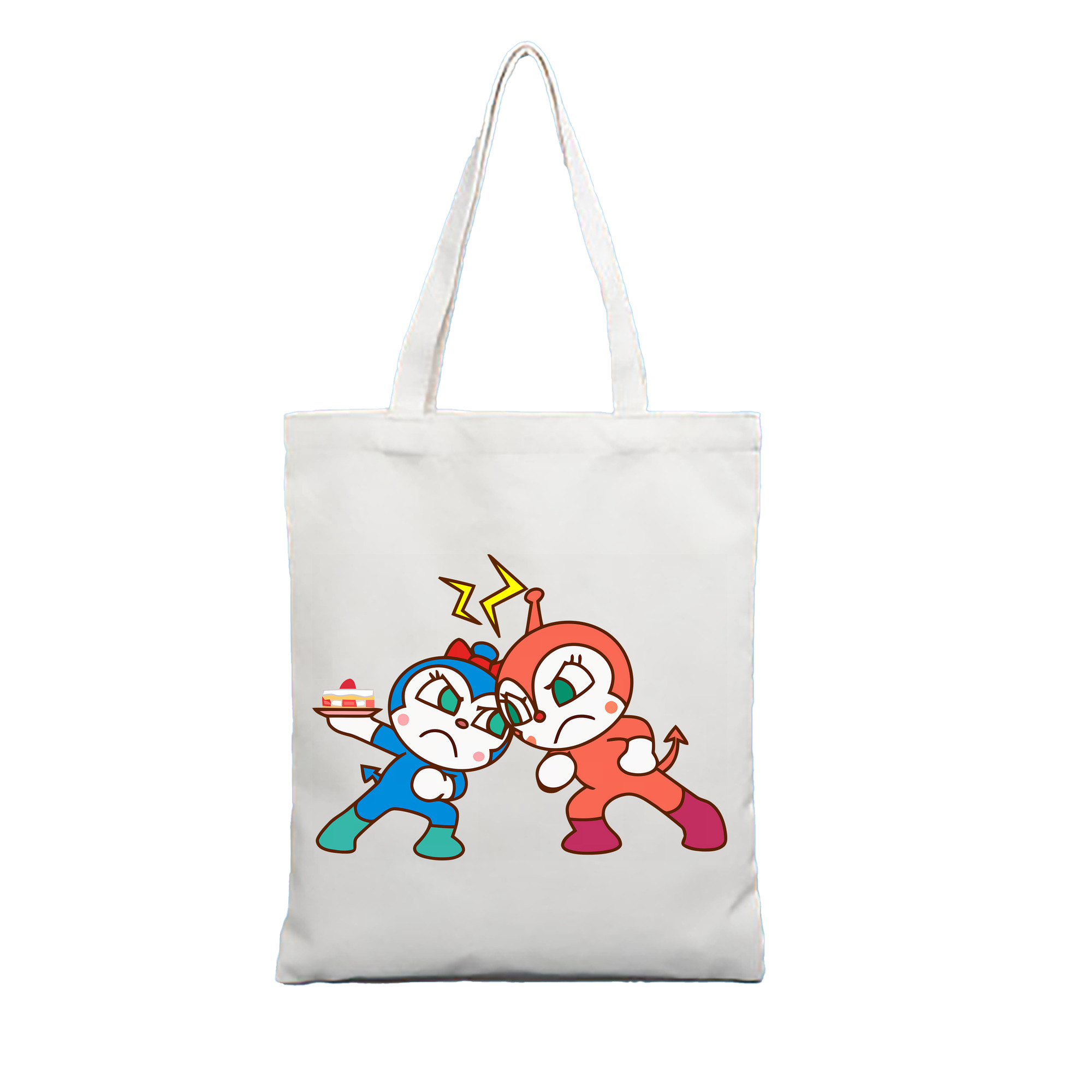 （画像用） アンパンマン Anpanman 縦型キャンバス生地手提げバッグ　トートバッグ