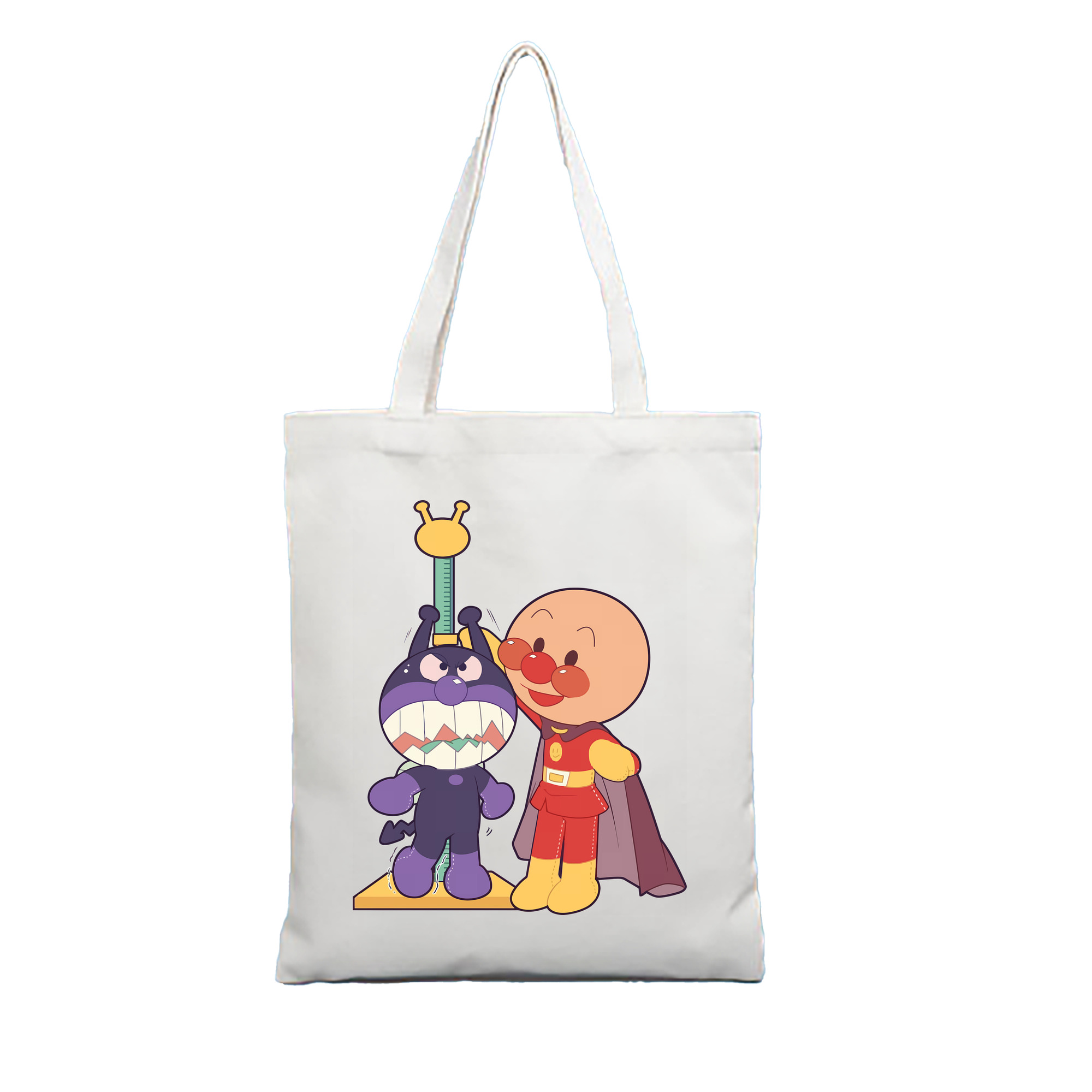 （画像用） アンパンマン Anpanman 縦型キャンバス生地手提げバッグ　トートバッグ