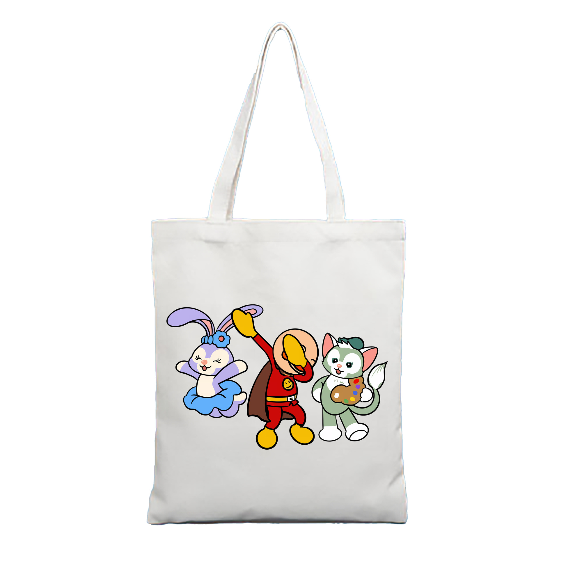 （画像用） アンパンマン Anpanman 縦型キャンバス生地手提げバッグ　トートバッグ