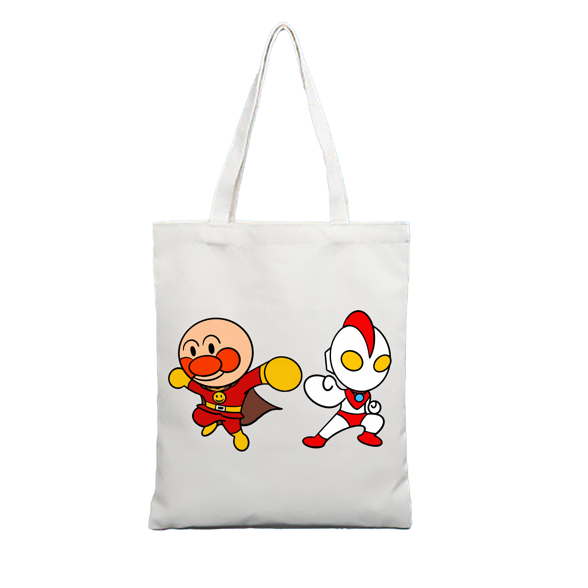 （画像用） アンパンマン Anpanman 縦型キャンバス生地手提げバッグ　トートバッグ