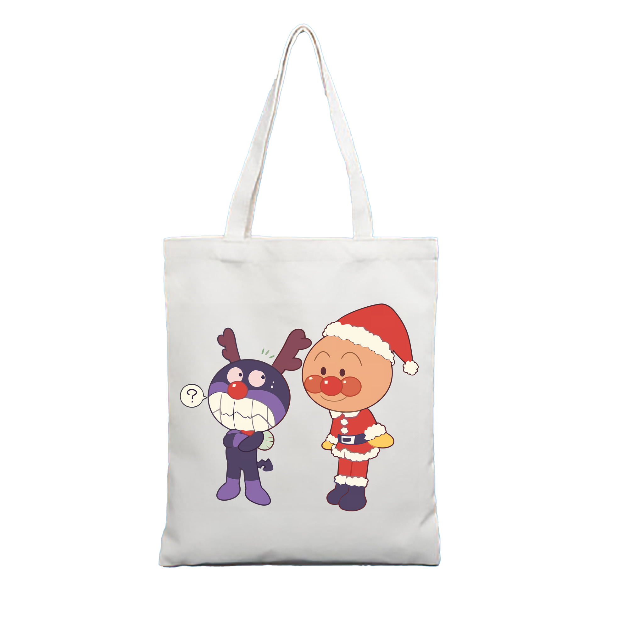 （画像用） アンパンマン Anpanman 縦型キャンバス生地手提げバッグ　トートバッグ