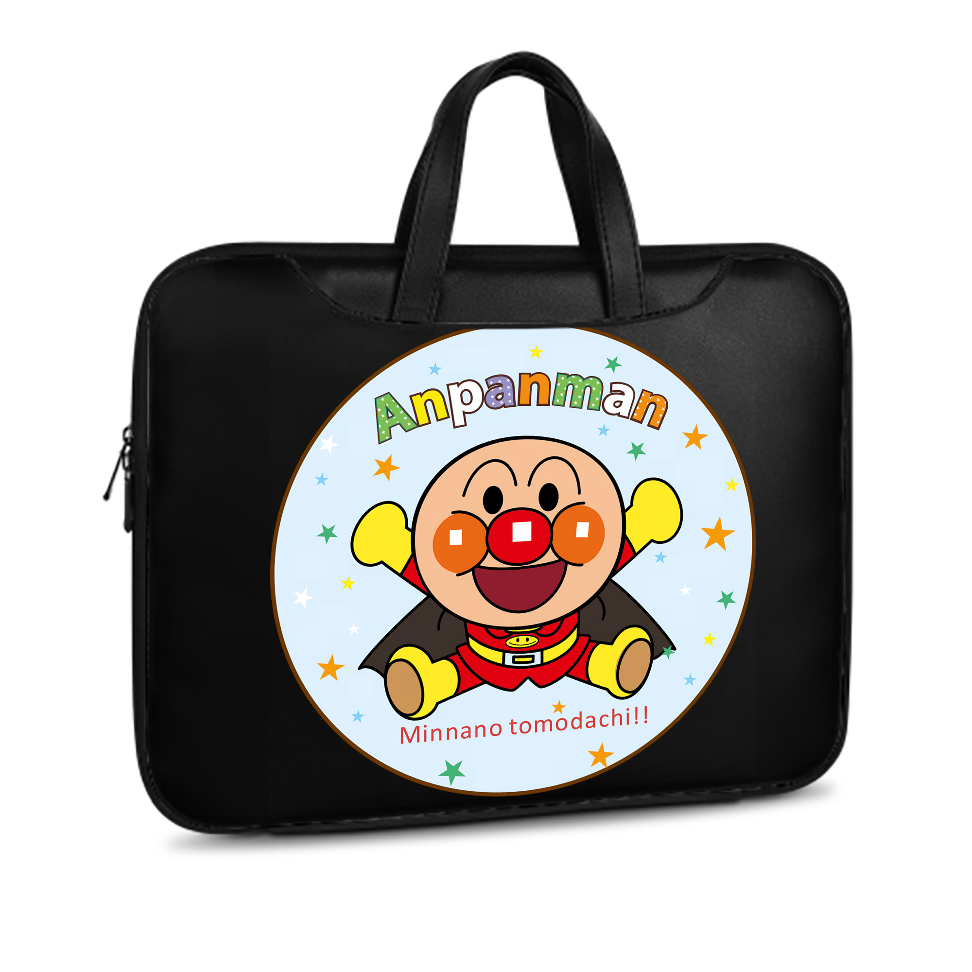 （画像用） アンパンマン Anpanman レザーラップトップバッグ　ノートパソコンケース