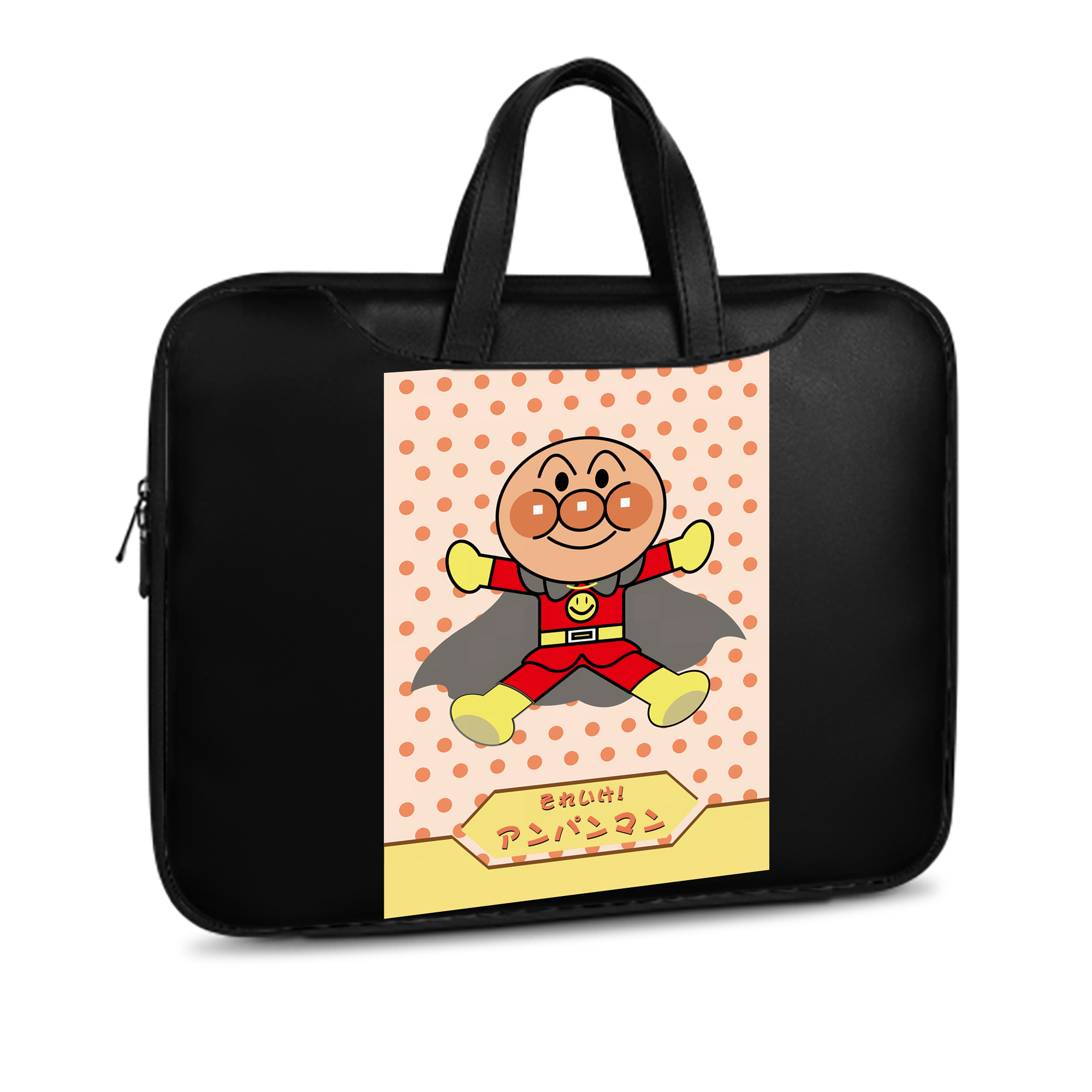 （画像用） アンパンマン Anpanman レザーラップトップバッグ　ノートパソコンケース