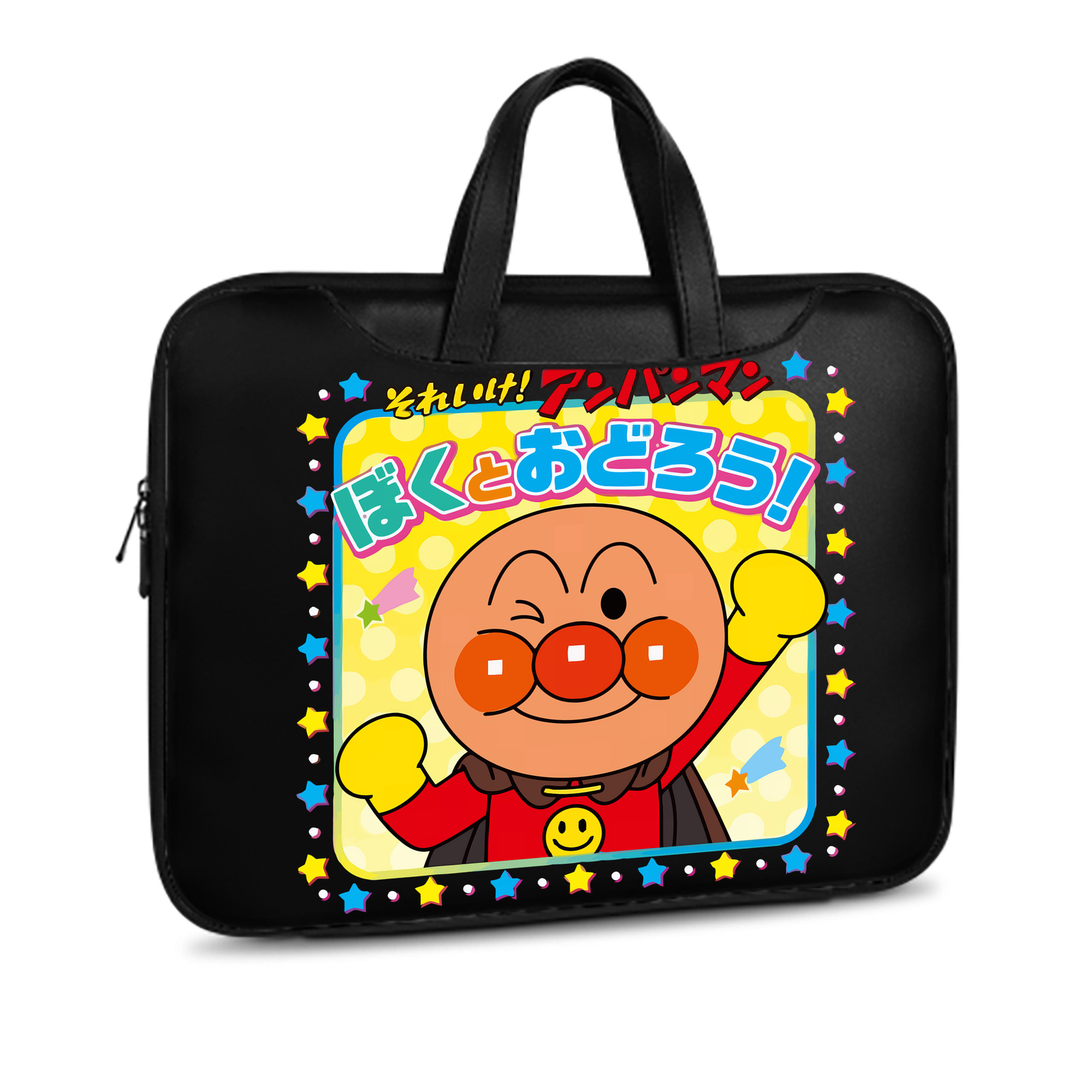 （画像用） アンパンマン Anpanman レザーラップトップバッグ　ノートパソコンケース