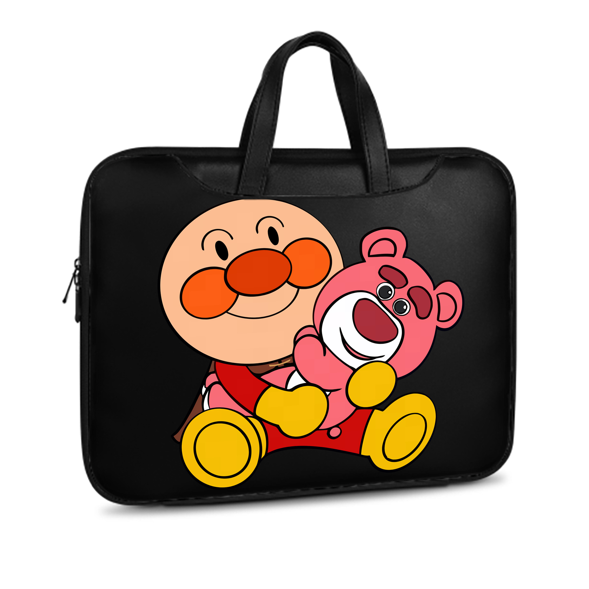 （画像用） アンパンマン Anpanman レザーラップトップバッグ　ノートパソコンケース