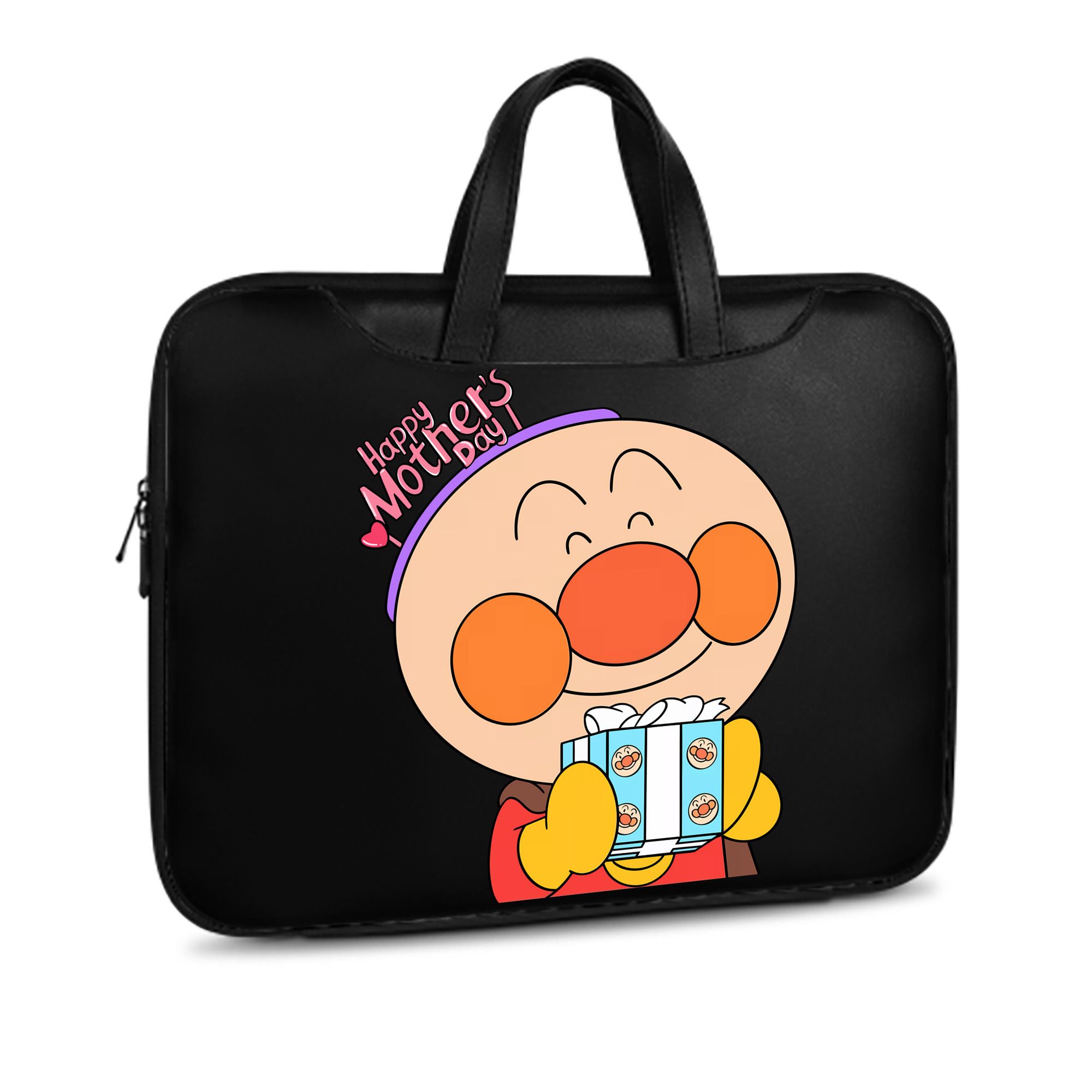 （画像用） アンパンマン Anpanman レザーラップトップバッグ　ノートパソコンケース