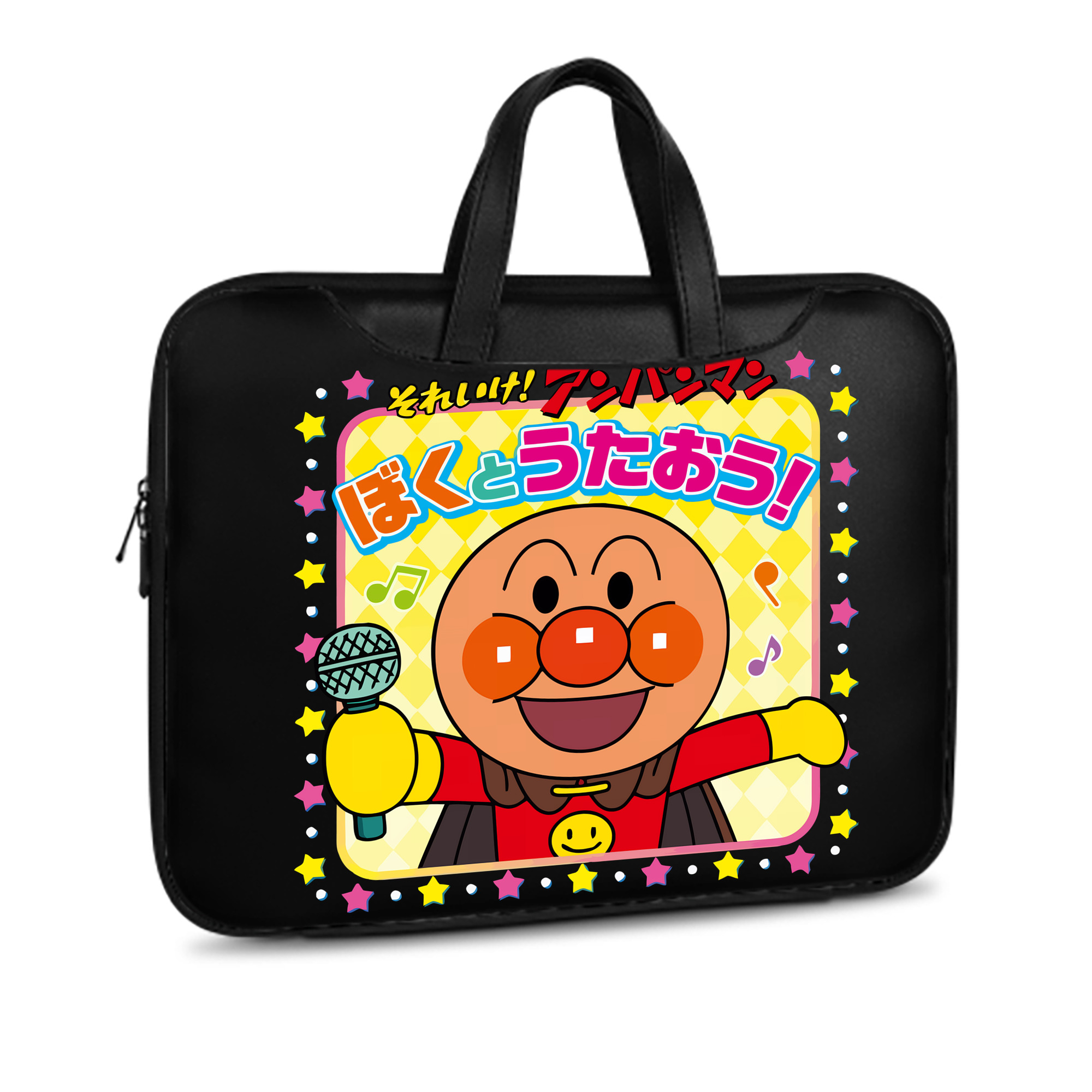 （画像用） アンパンマン Anpanman レザーラップトップバッグ　ノートパソコンケース