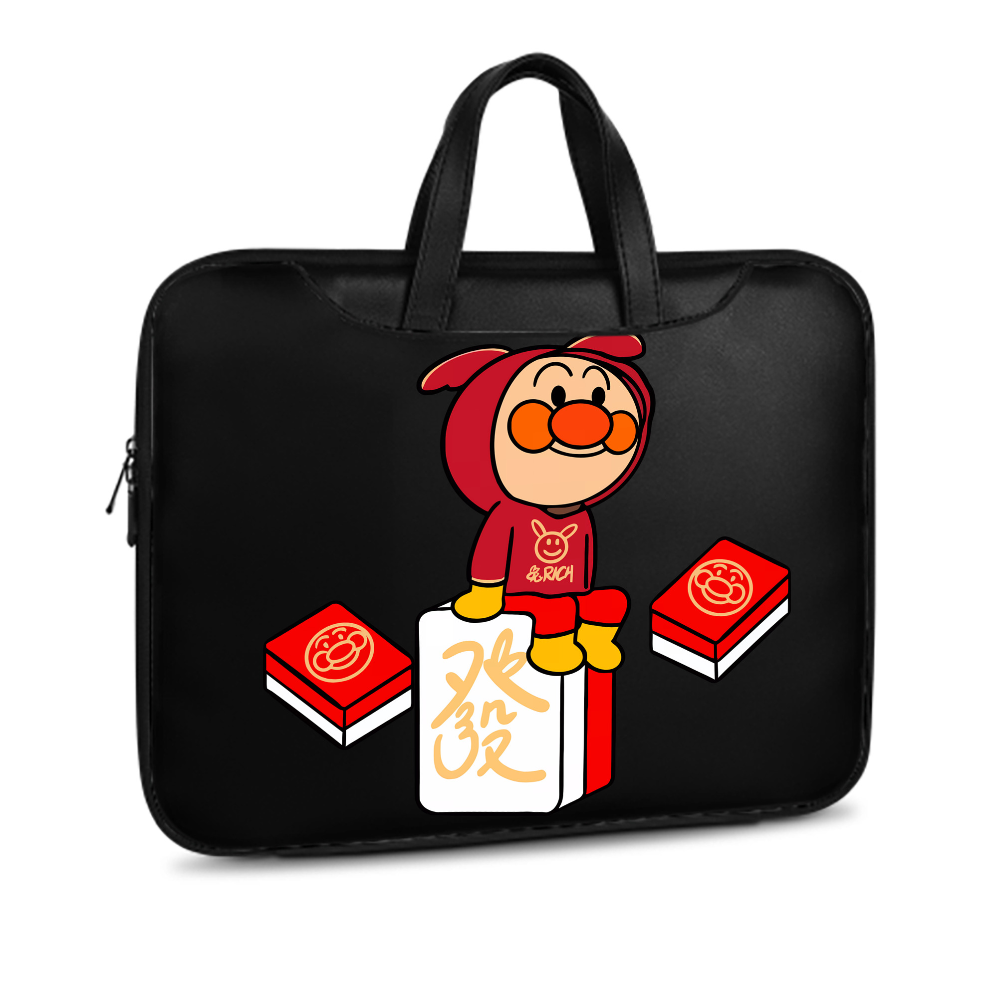 （画像用） アンパンマン Anpanman レザーラップトップバッグ　ノートパソコンケース
