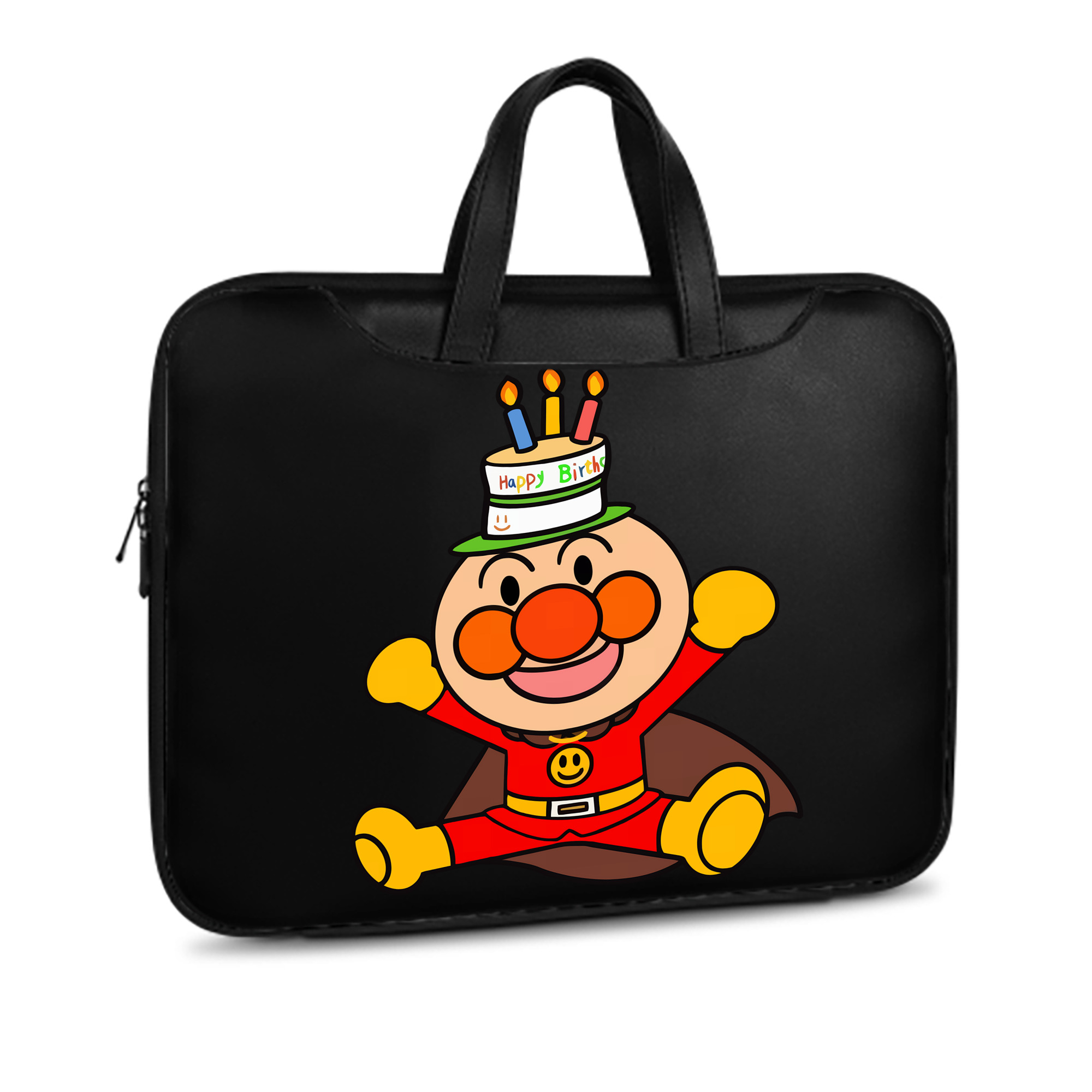 （画像用） アンパンマン Anpanman レザーラップトップバッグ　ノートパソコンケース
