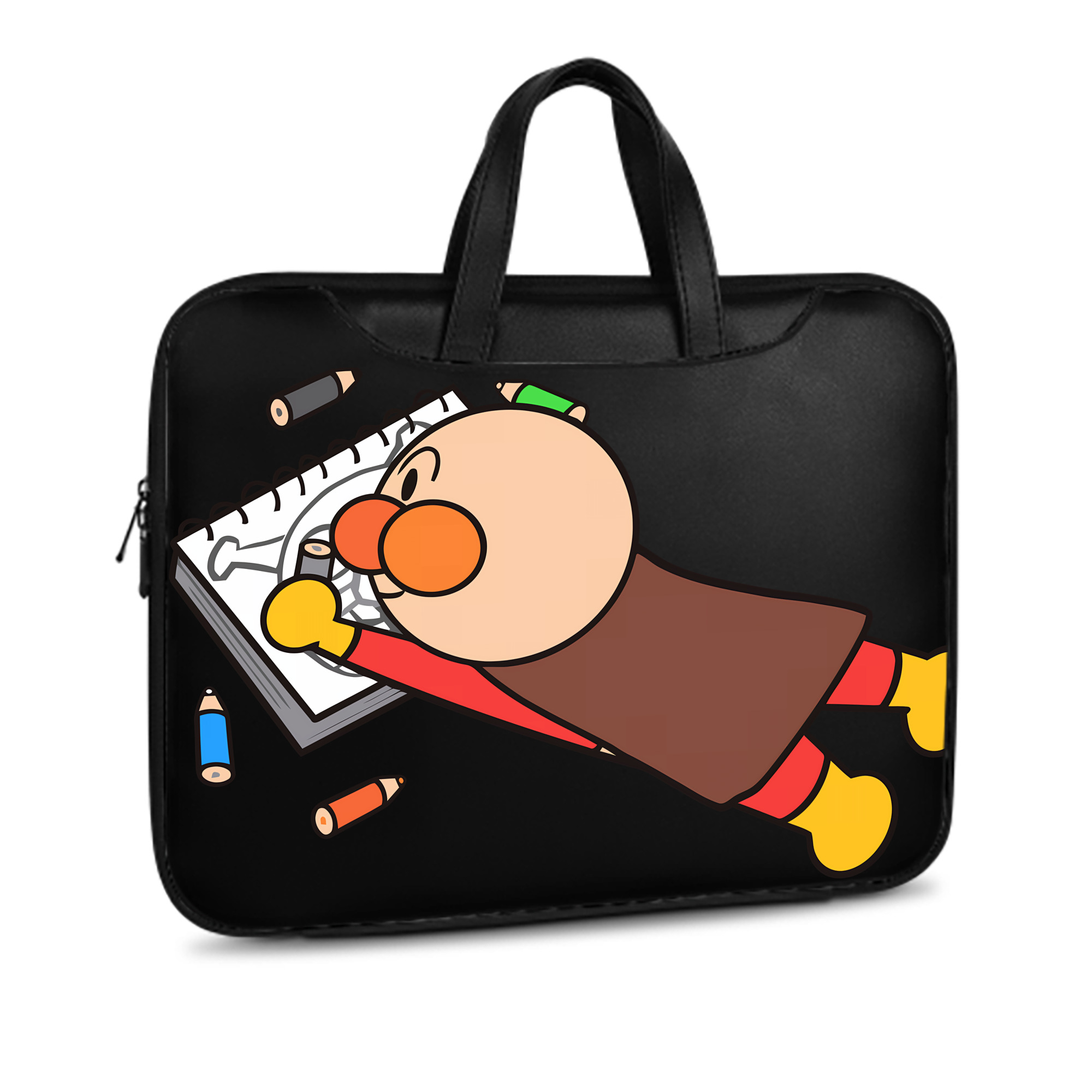 （画像用） アンパンマン Anpanman レザーラップトップバッグ　ノートパソコンケース