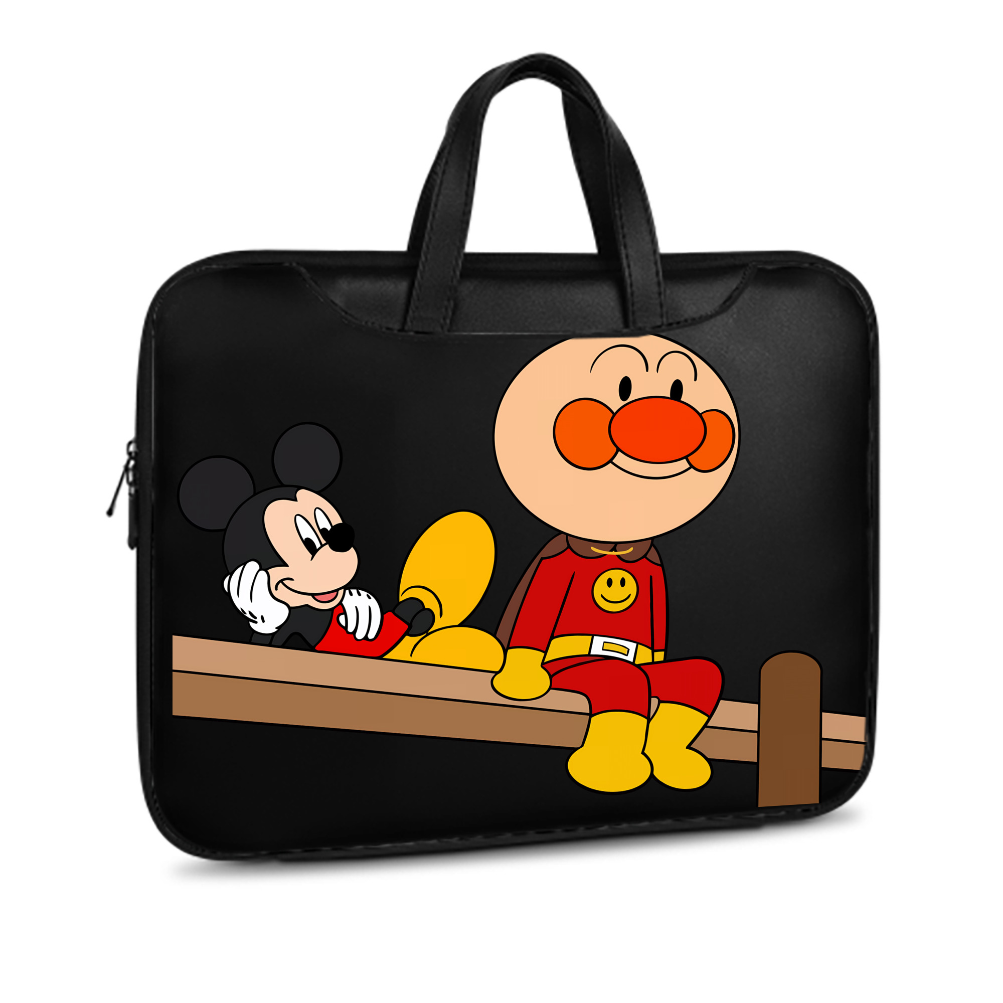 （画像用） アンパンマン Anpanman レザーラップトップバッグ　ノートパソコンケース