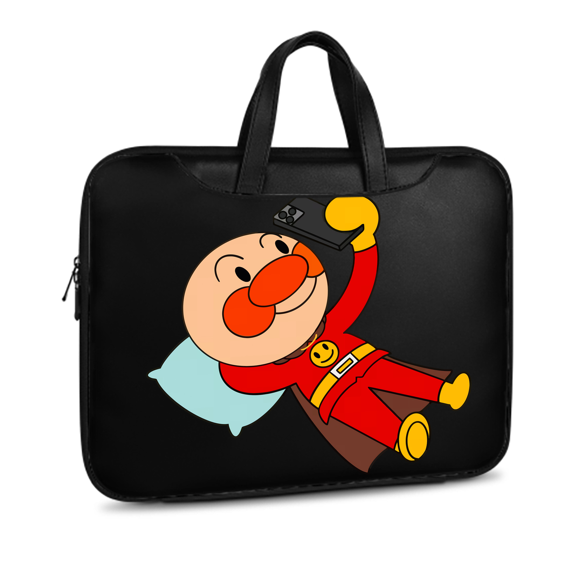 （画像用） アンパンマン Anpanman レザーラップトップバッグ　ノートパソコンケース