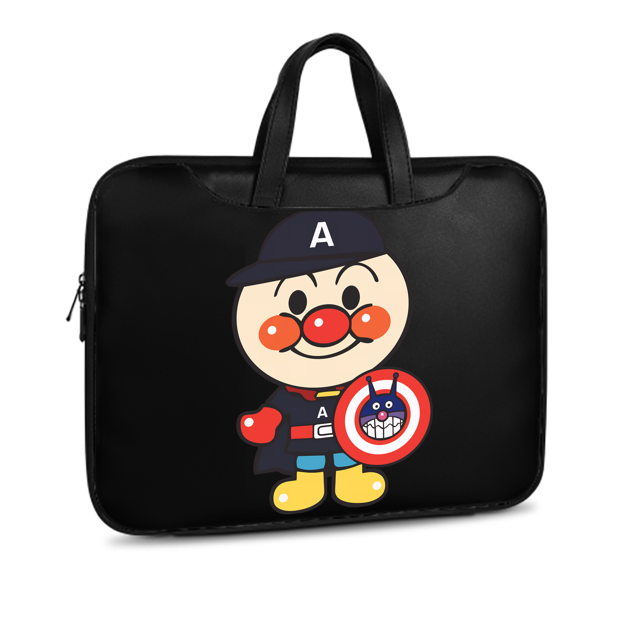 （画像用） アンパンマン Anpanman レザーラップトップバッグ　ノートパソコンケース