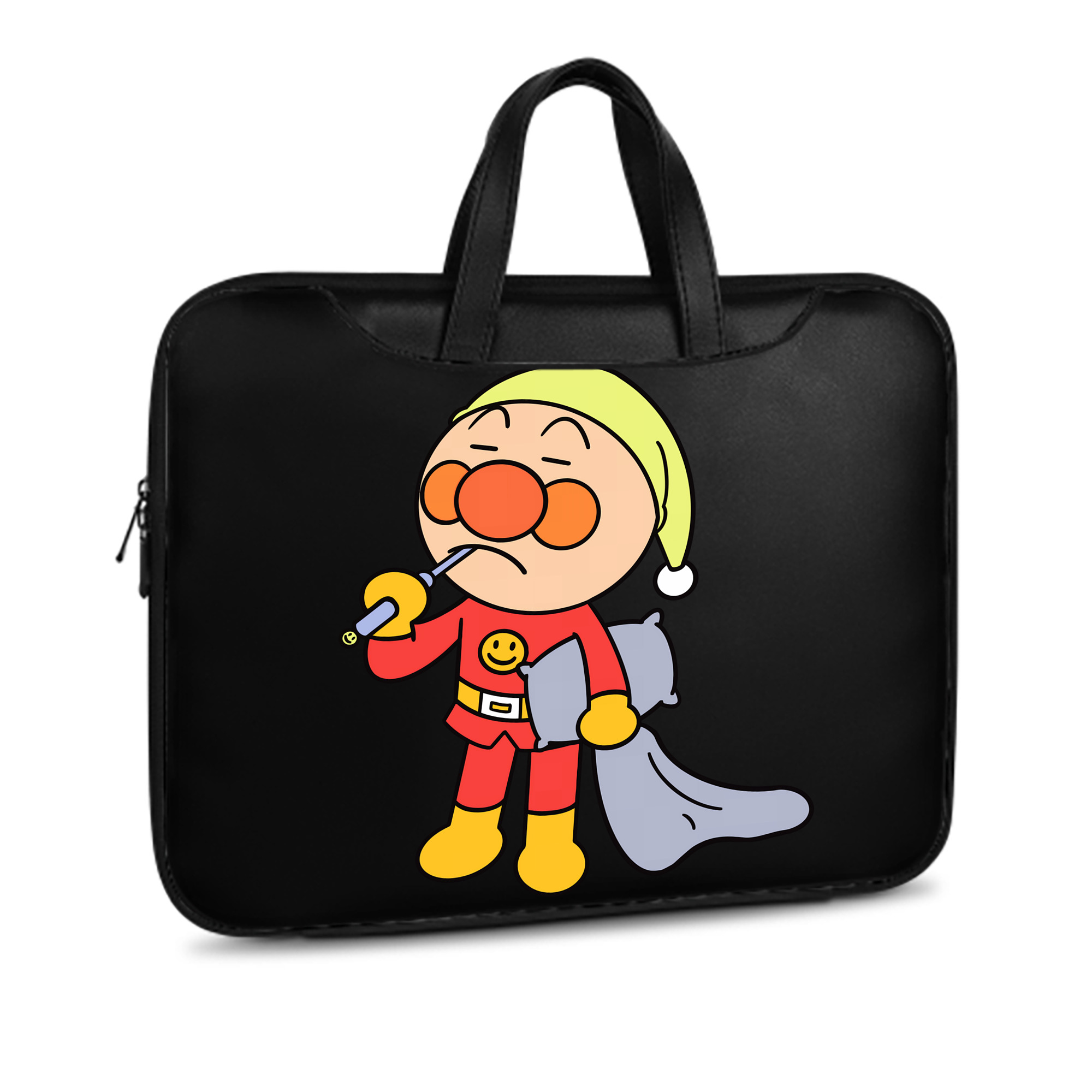 （画像用） アンパンマン Anpanman レザーラップトップバッグ　ノートパソコンケース