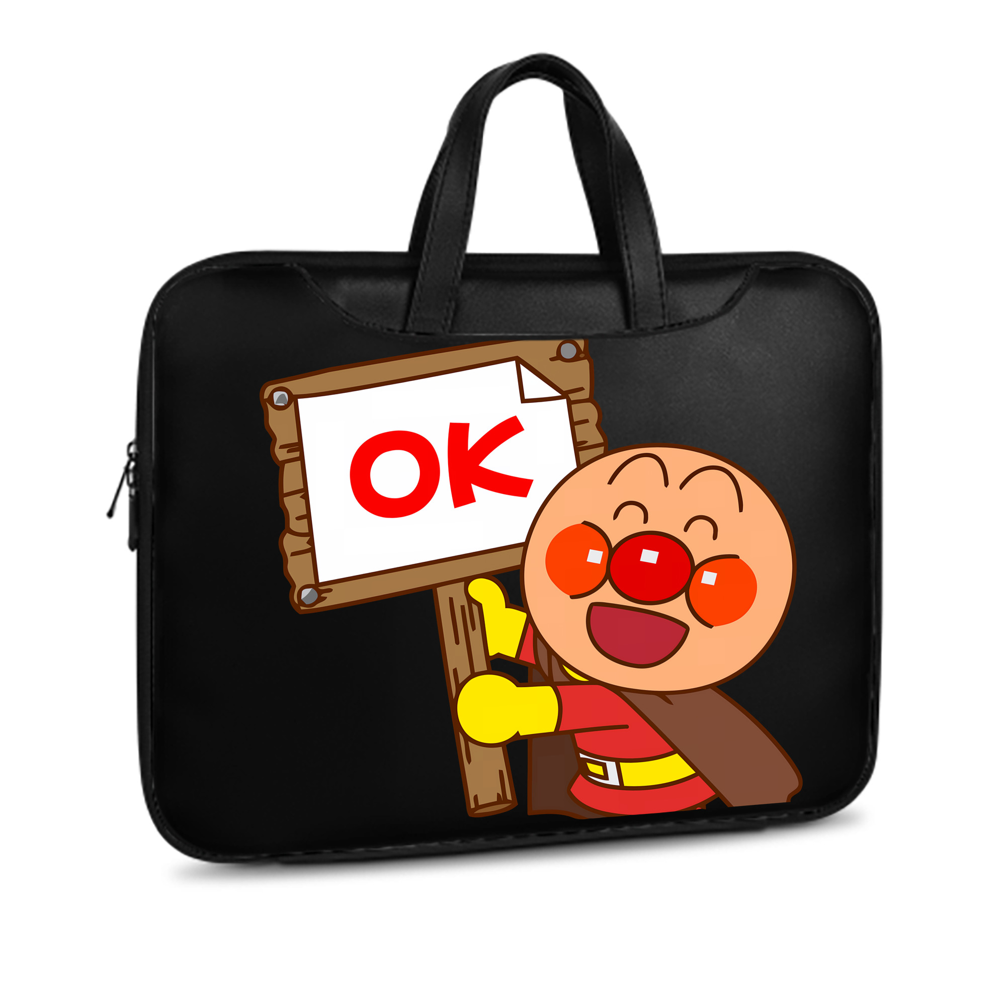 （画像用） アンパンマン Anpanman レザーラップトップバッグ　ノートパソコンケース