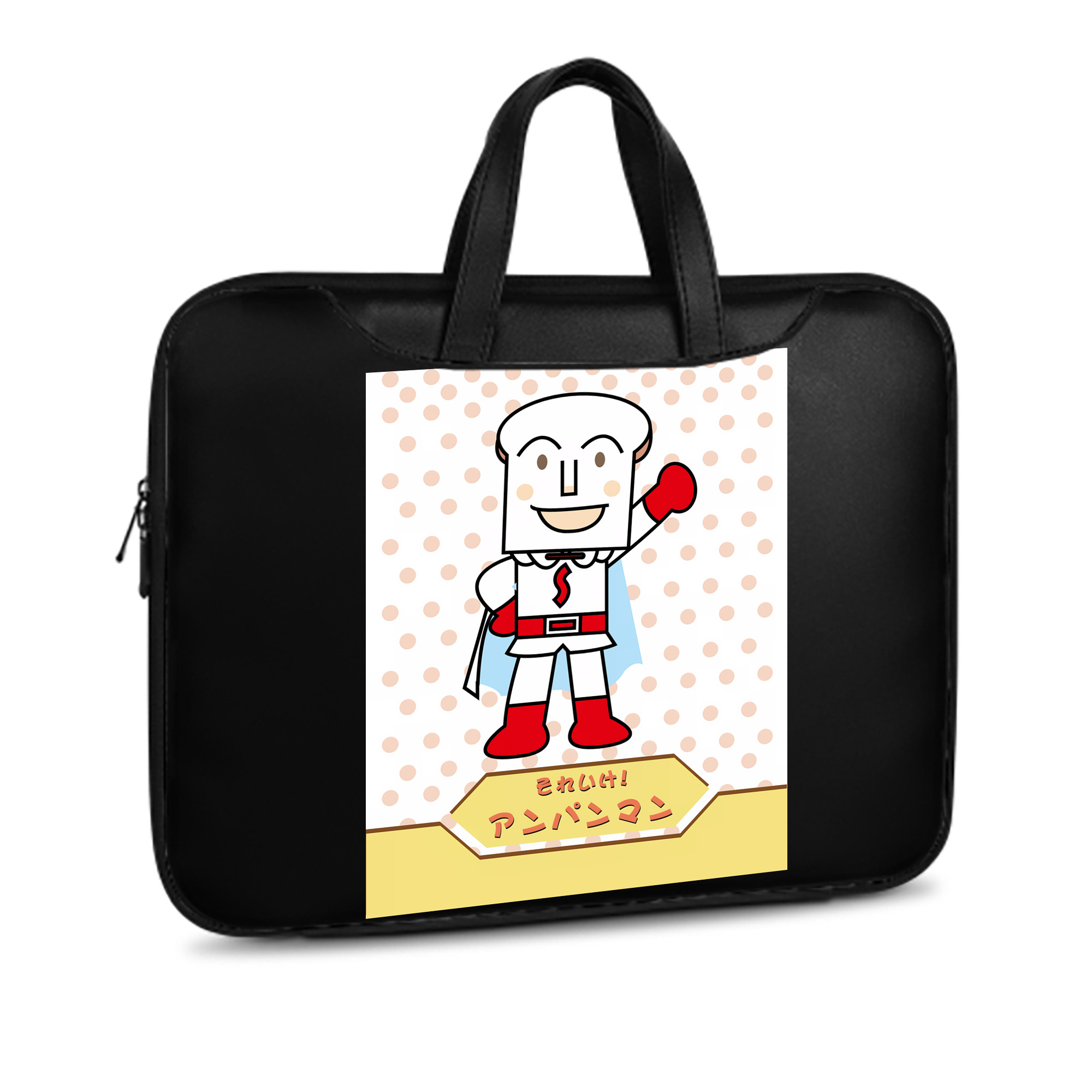（画像用） アンパンマン Anpanman レザーラップトップバッグ　ノートパソコンケース