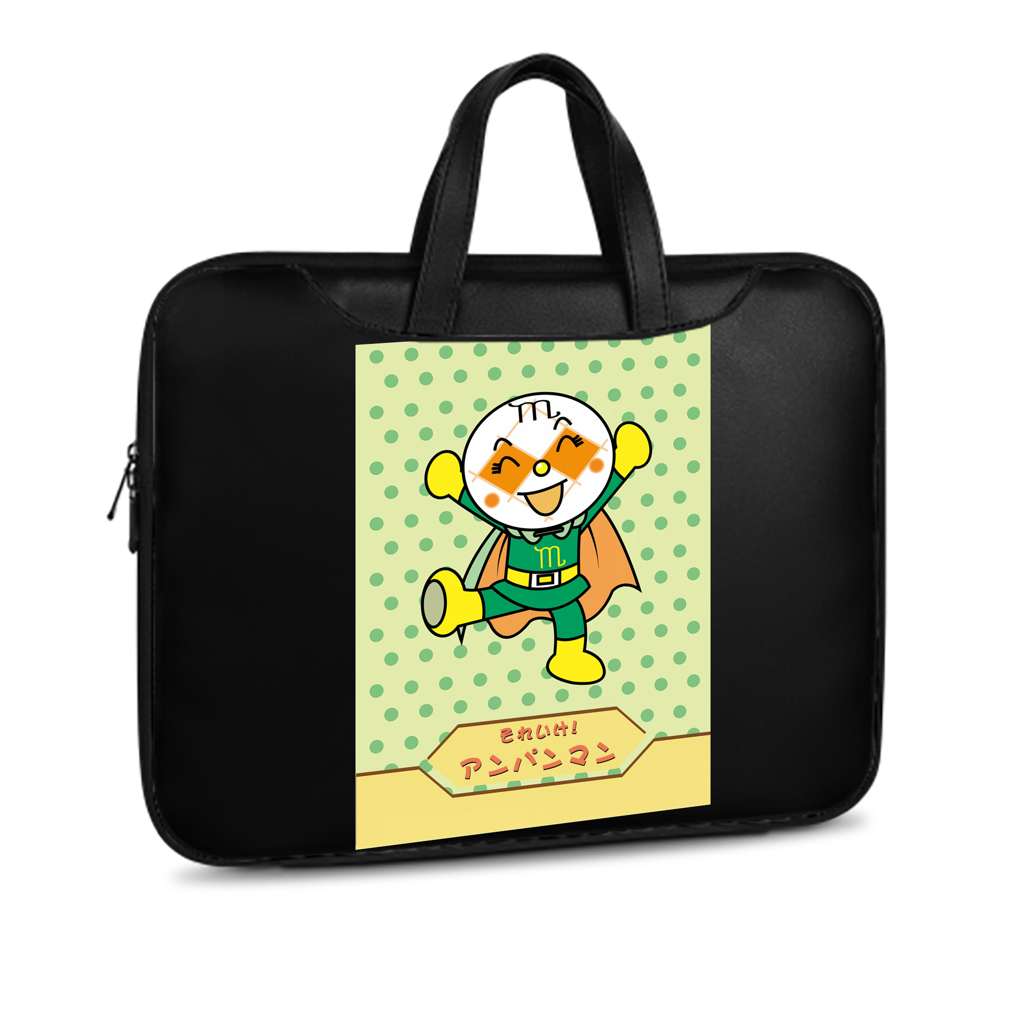 （画像用） アンパンマン Anpanman レザーラップトップバッグ　ノートパソコンケース