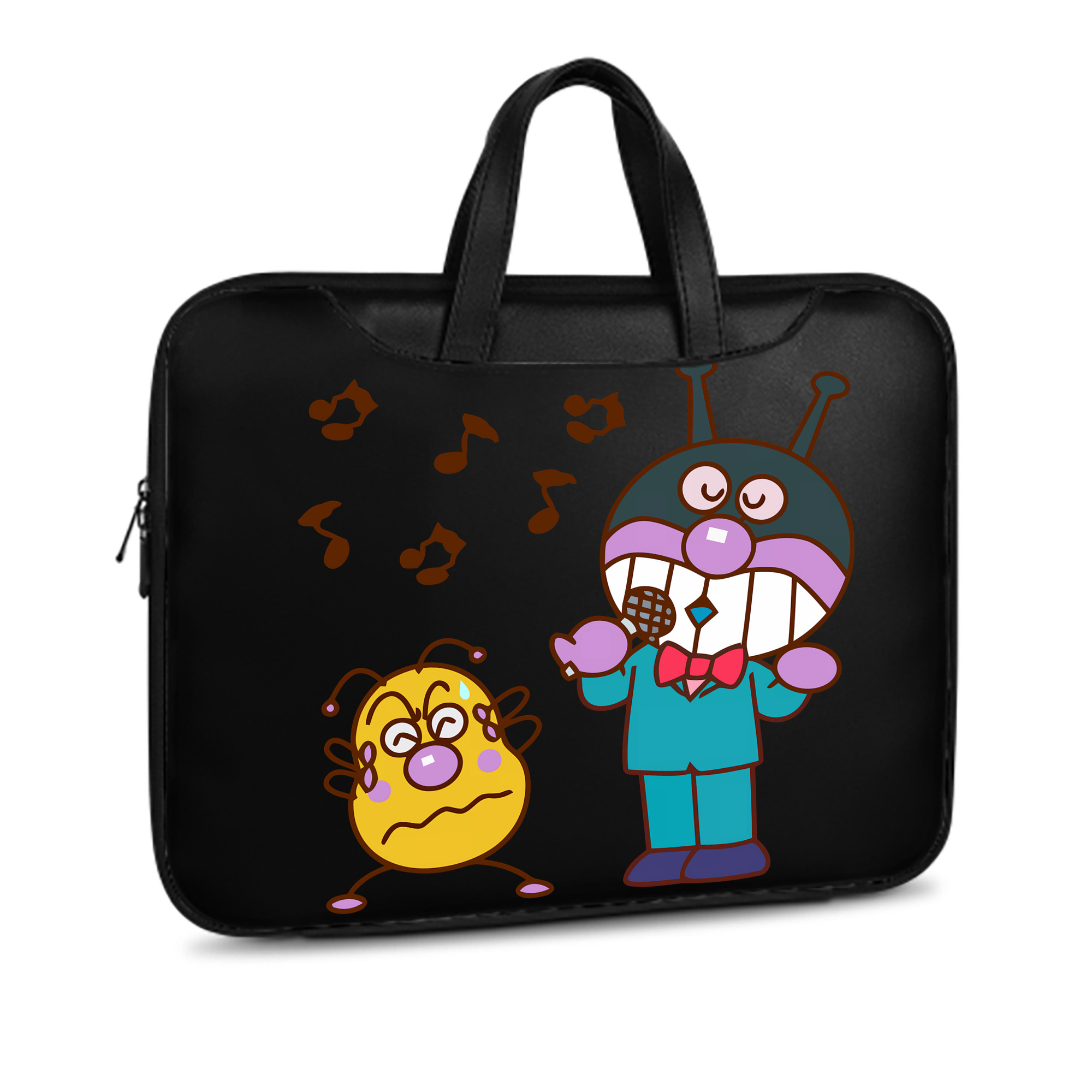 （画像用） アンパンマン Anpanman レザーラップトップバッグ　ノートパソコンケース