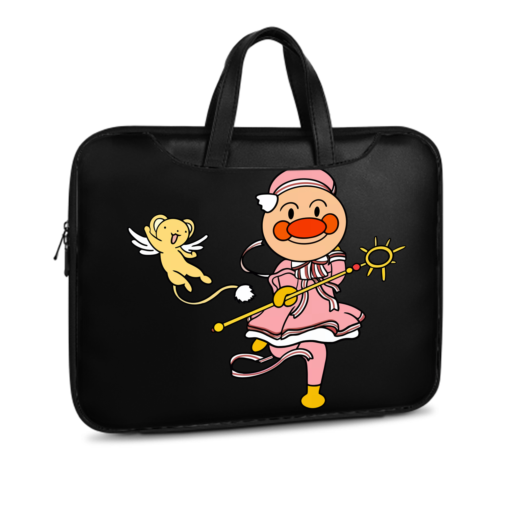 （画像用） アンパンマン Anpanman レザーラップトップバッグ　ノートパソコンケース