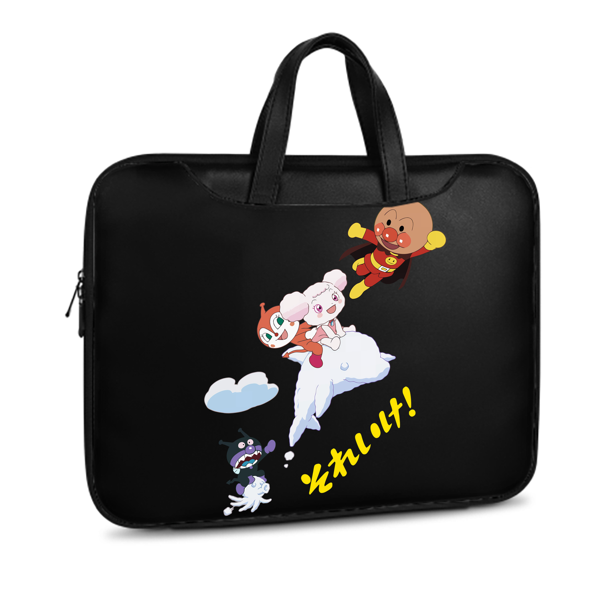 （画像用） アンパンマン Anpanman レザーラップトップバッグ　ノートパソコンケース