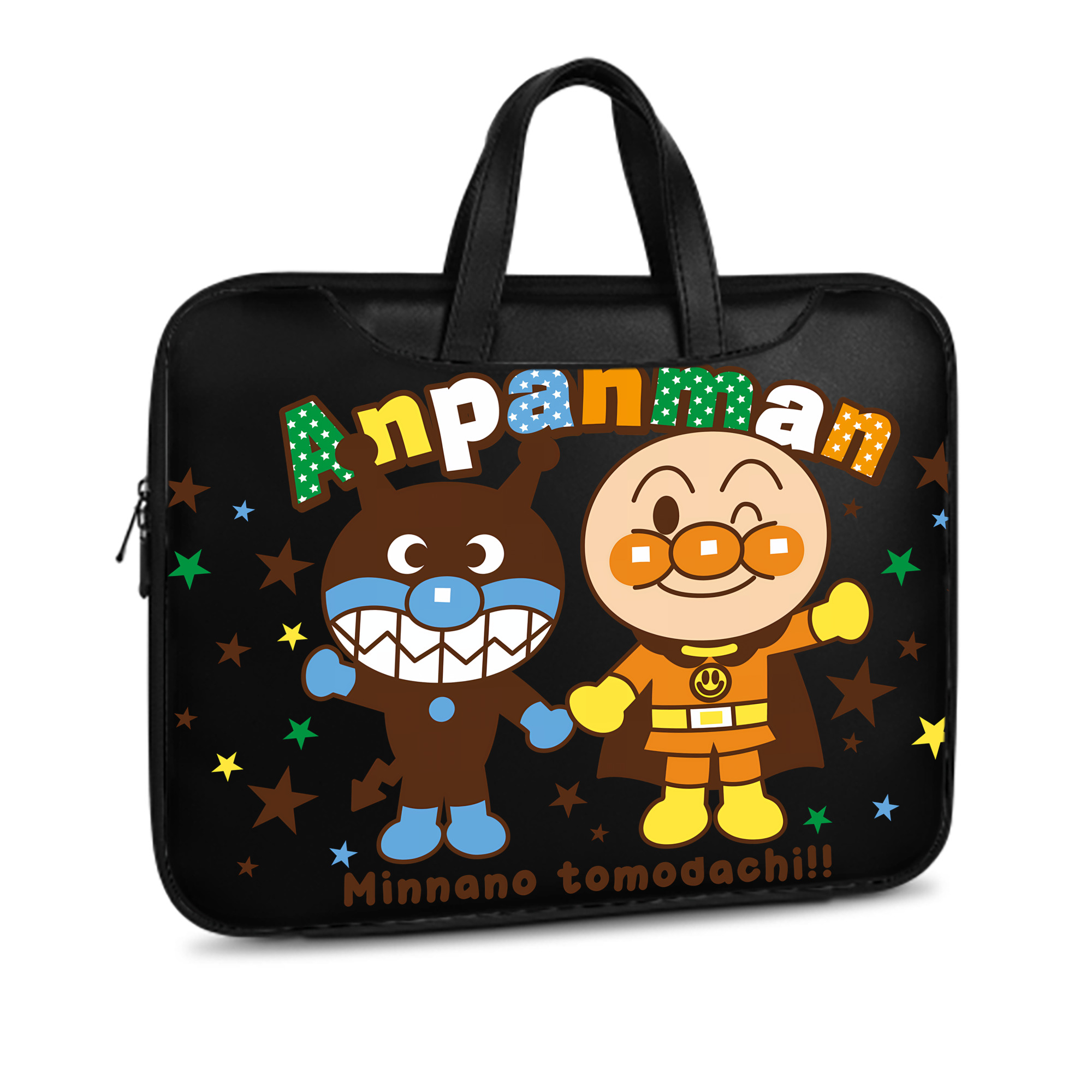 （画像用） アンパンマン Anpanman レザーラップトップバッグ　ノートパソコンケース