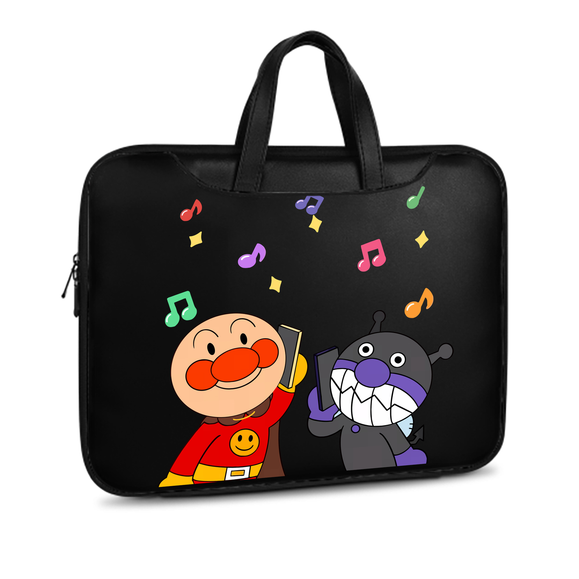 （画像用） アンパンマン Anpanman レザーラップトップバッグ　ノートパソコンケース