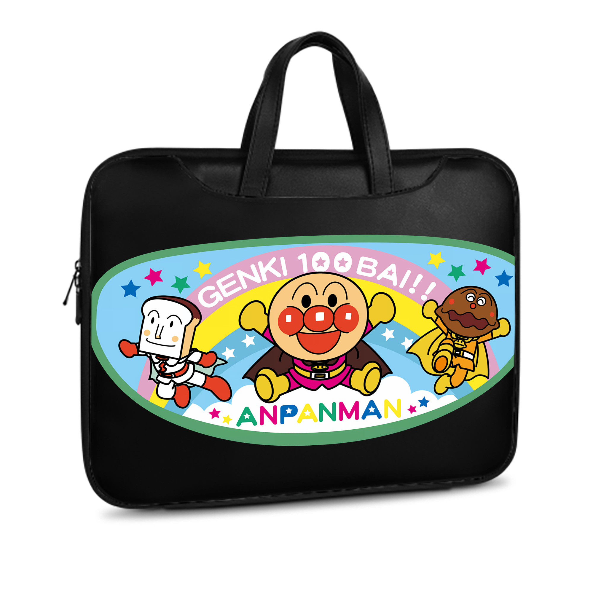 （画像用） アンパンマン Anpanman レザーラップトップバッグ　ノートパソコンケース