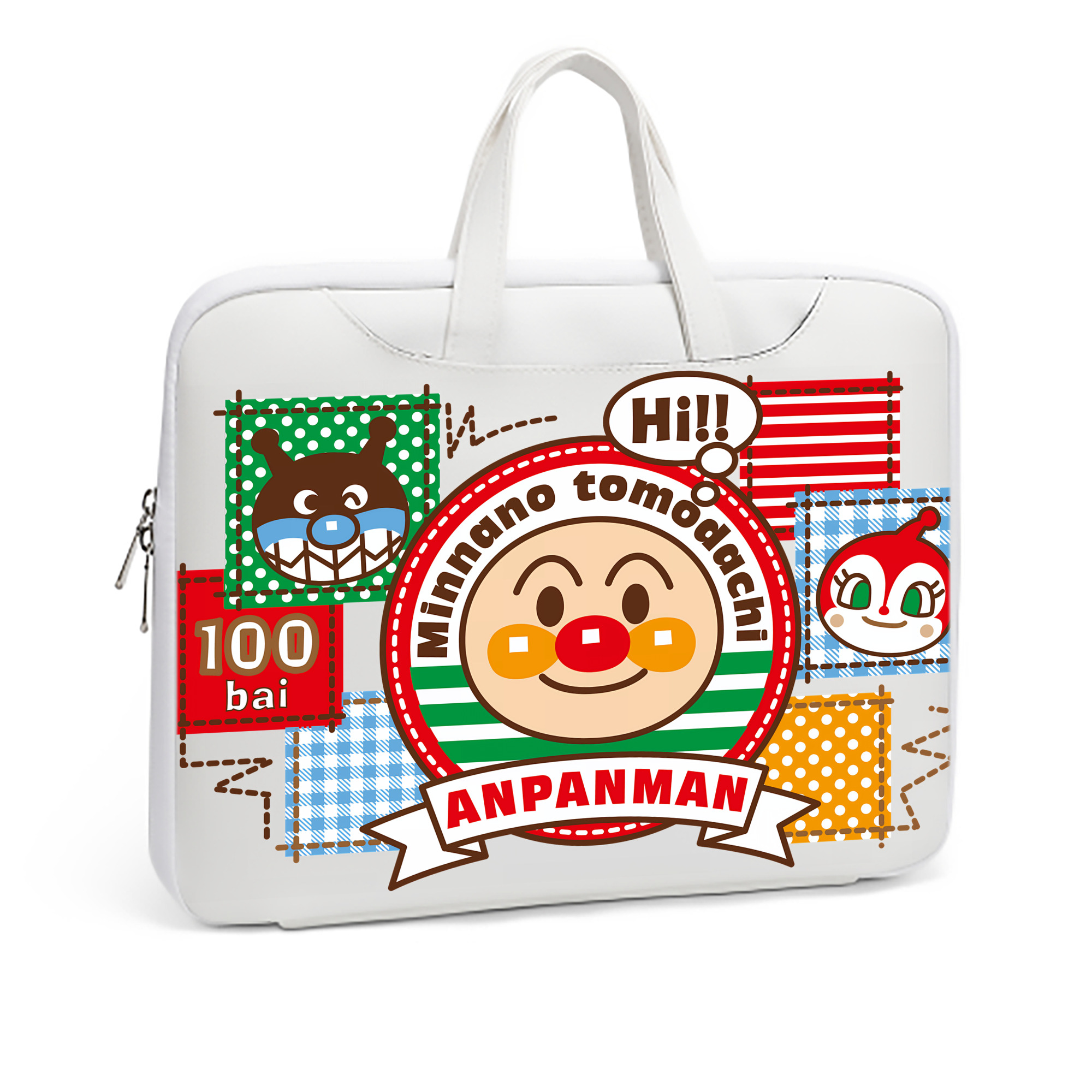 （画像用） アンパンマン Anpanman レザーラップトップバッグ　ノートパソコンケース