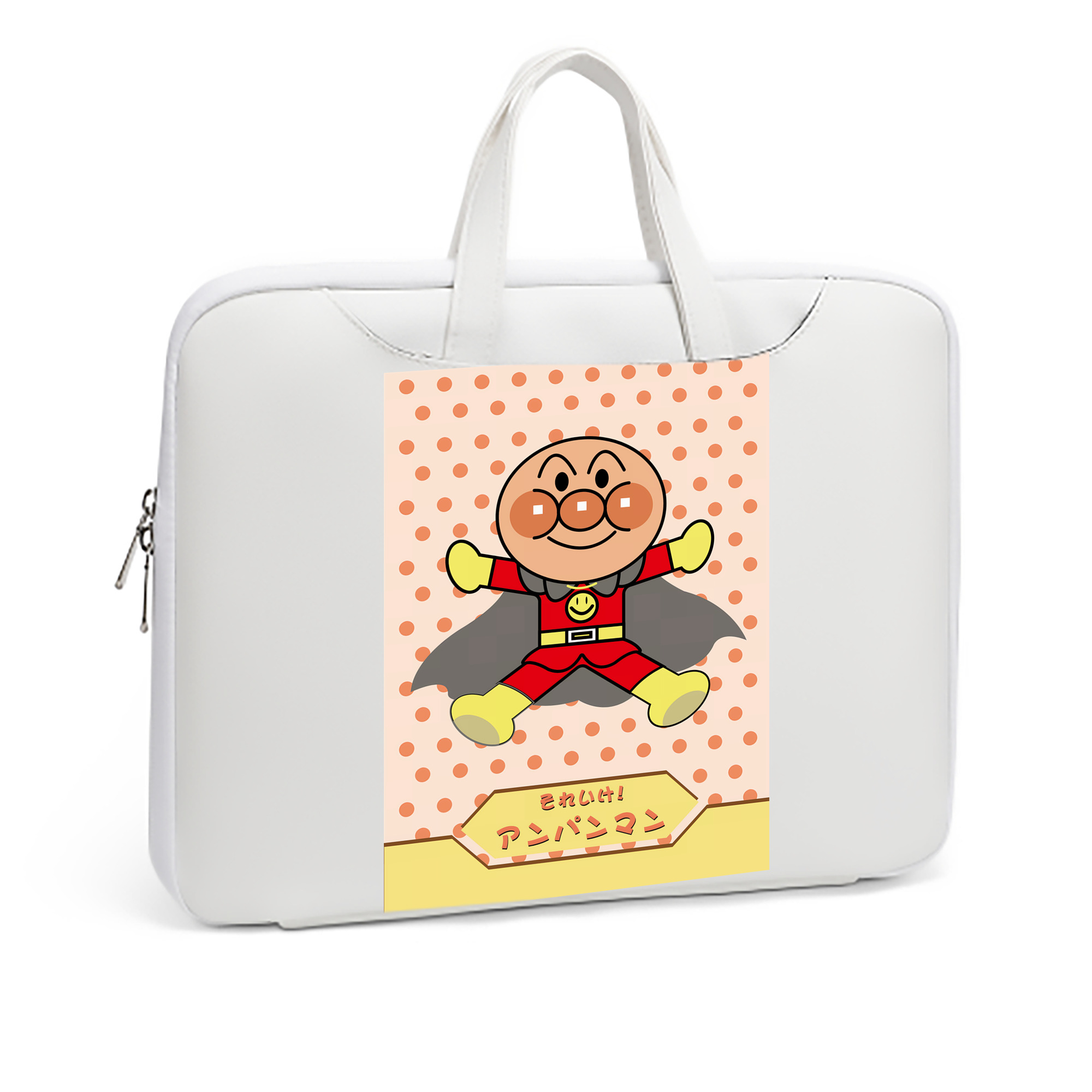 （画像用） アンパンマン Anpanman レザーラップトップバッグ　ノートパソコンケース
